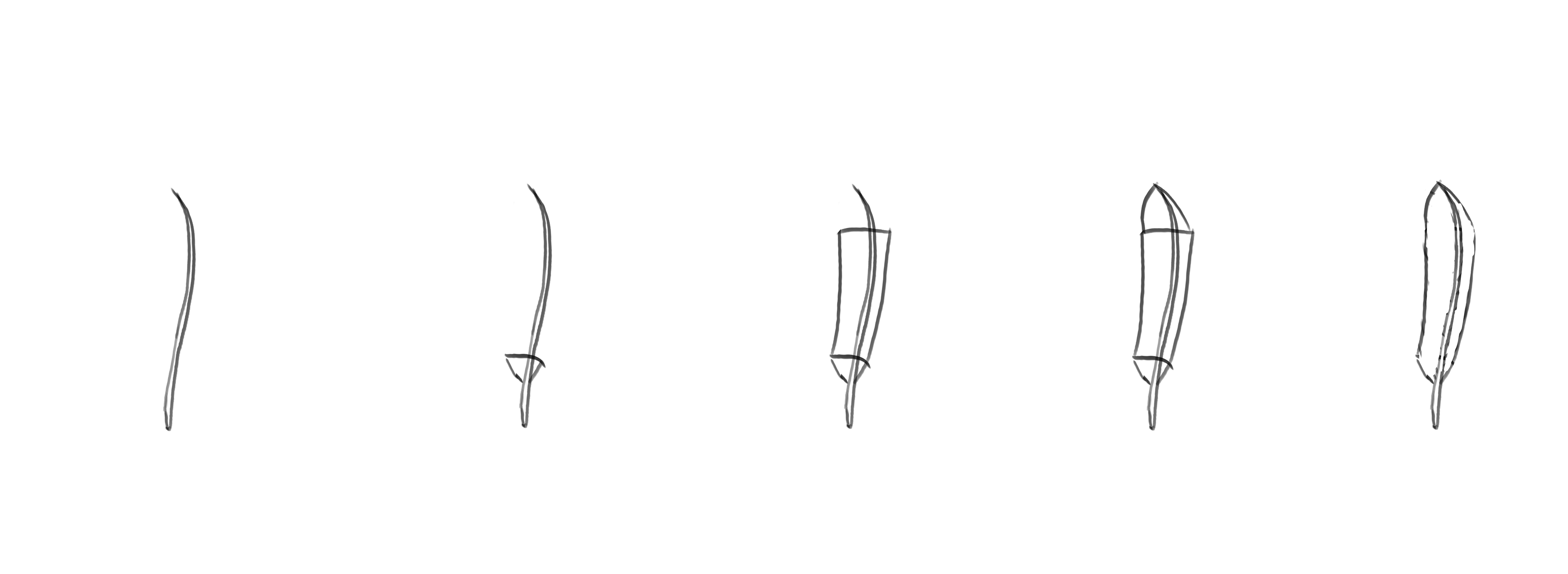 dessiner une plume d’aigle