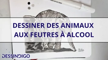 Dessiner des animaux aux feutres à alcool