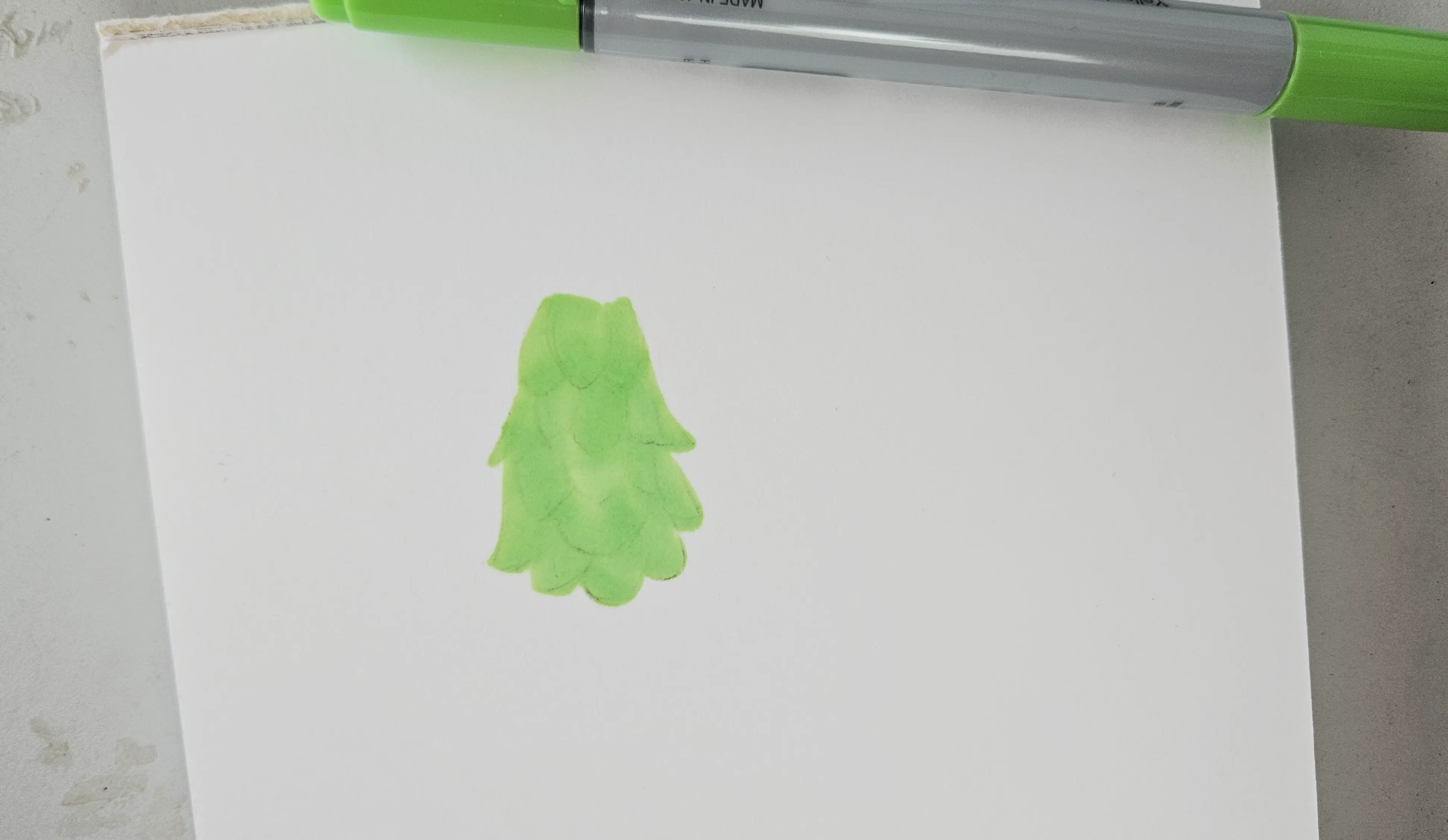 faire des aplats aux feutres à alcool pour dessiner des animaux