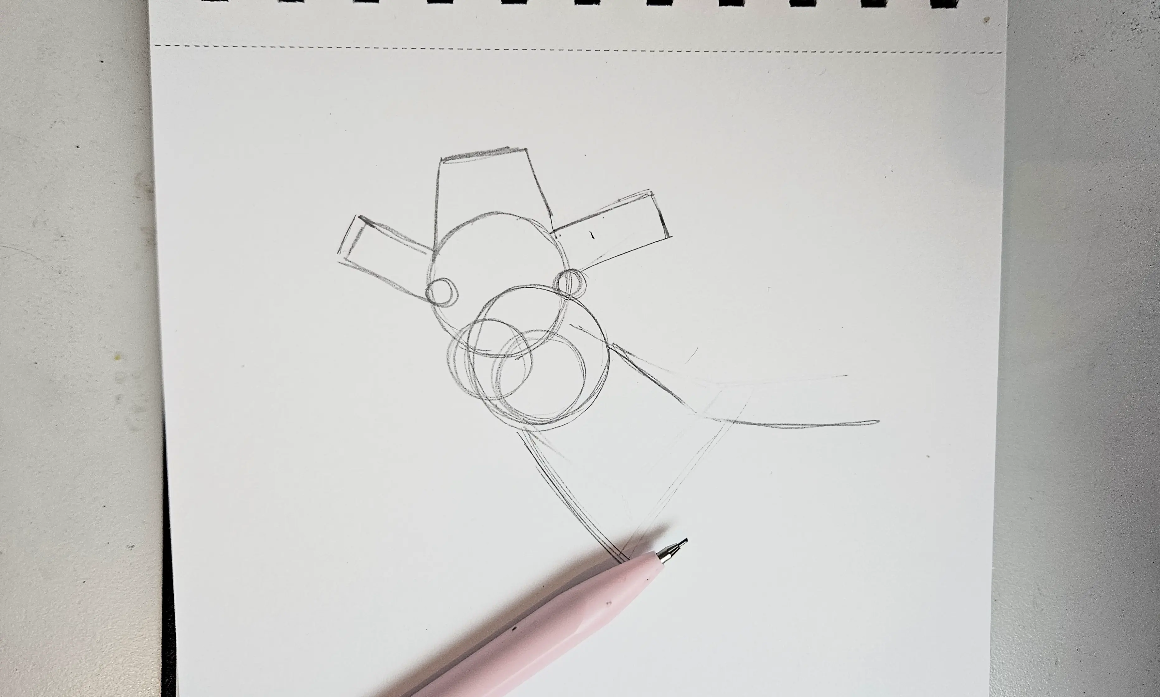 croquis de la base d’une girafe