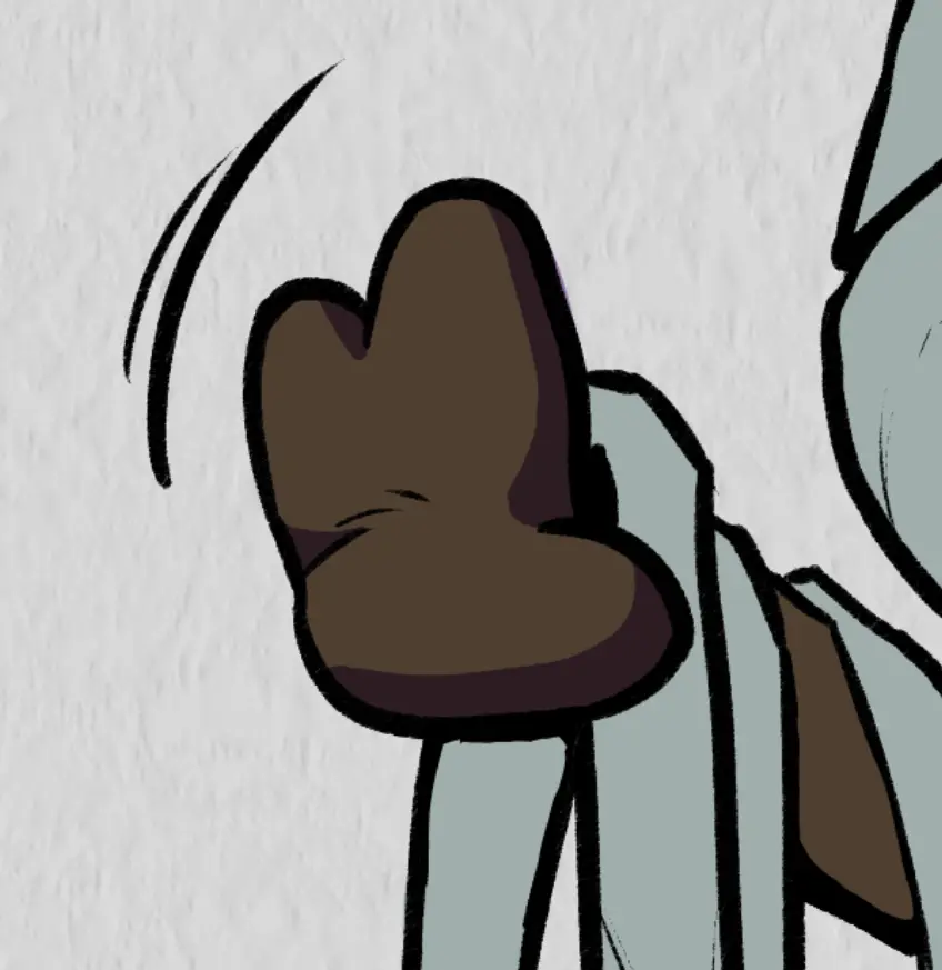 dessin en couleur d’une ombre avec une surface large