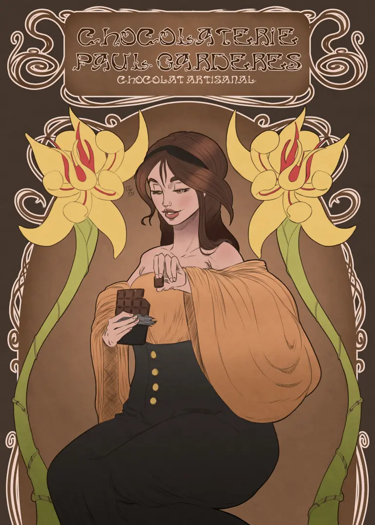 exemple d’un cadre avec des arabesques