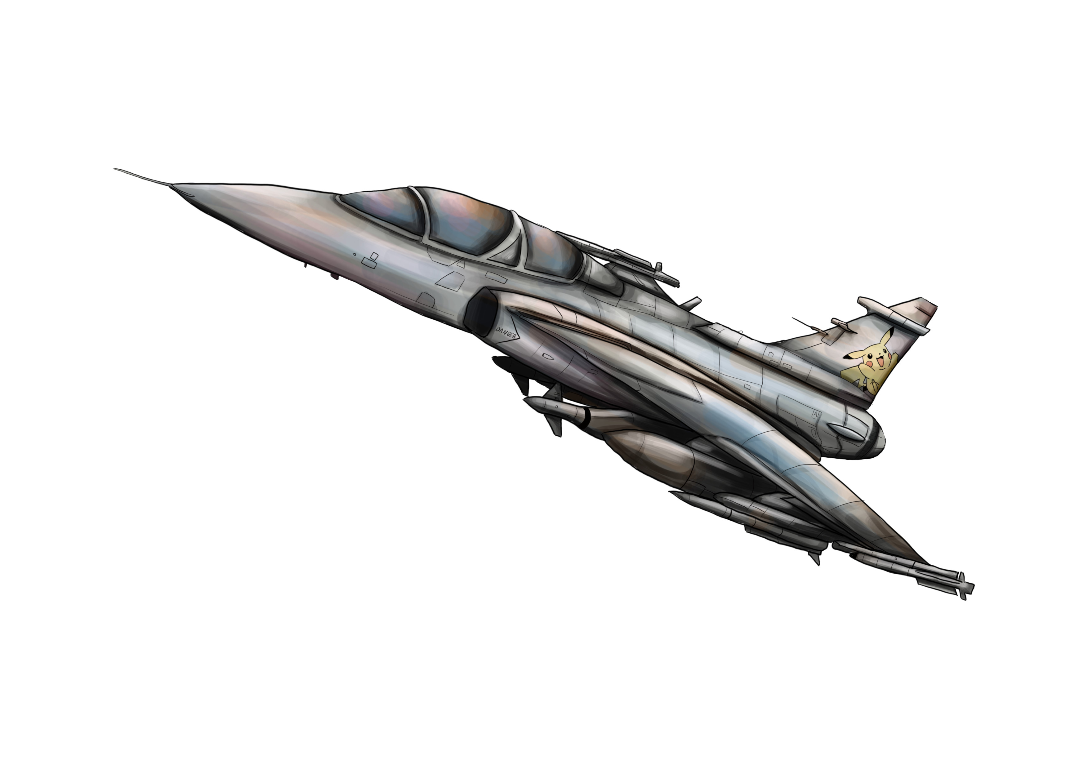 dessiner un avion de chasse