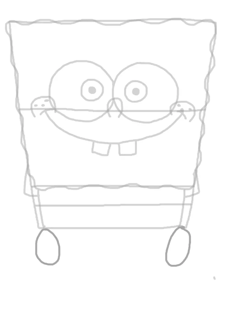 dessin des mains de bob l’éponge