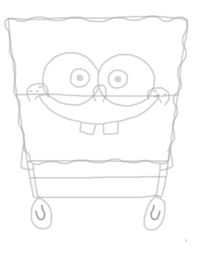 dessin des pouces de bob l’éponge