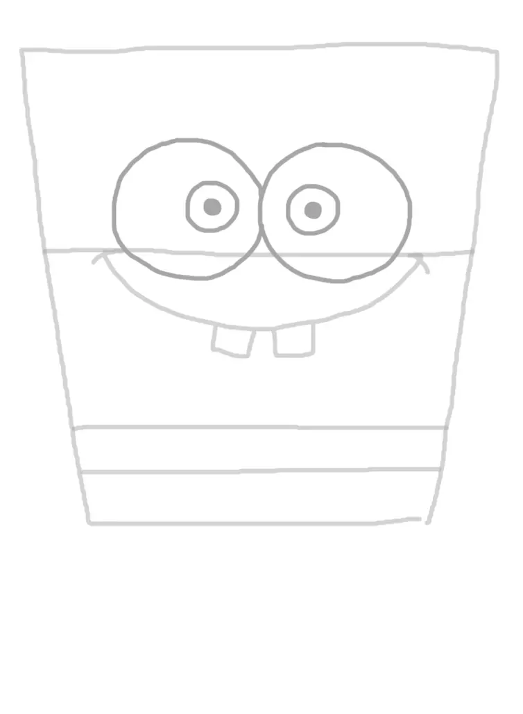 dessin des yeux de bob l’éponge