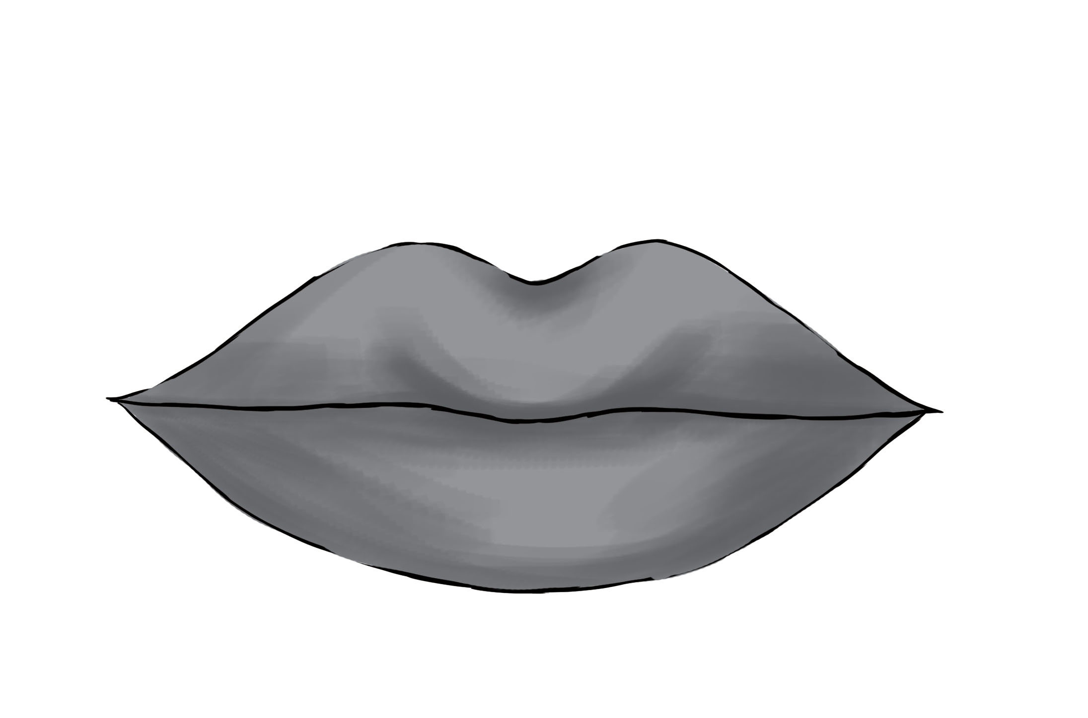 appliquer les ombres au dessin de bouche 1