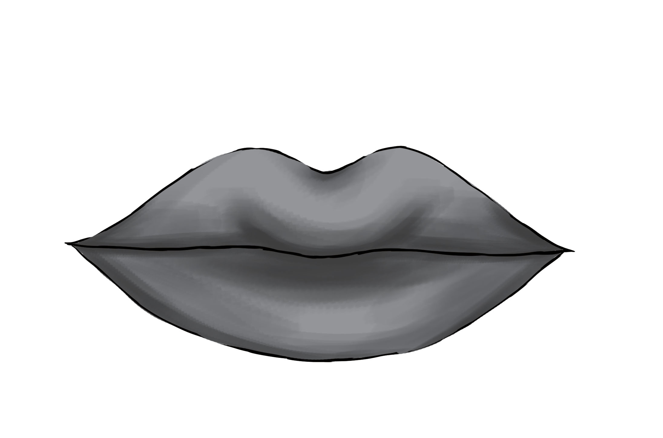 appliquer les ombres au dessin de bouche 2