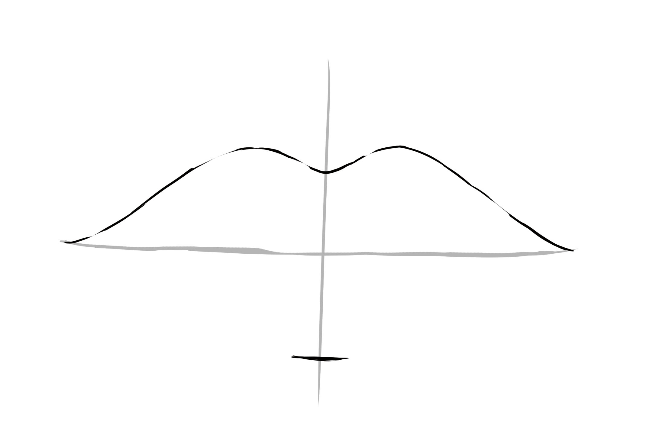 dessiner la lèvre supérieure de la bouche 1