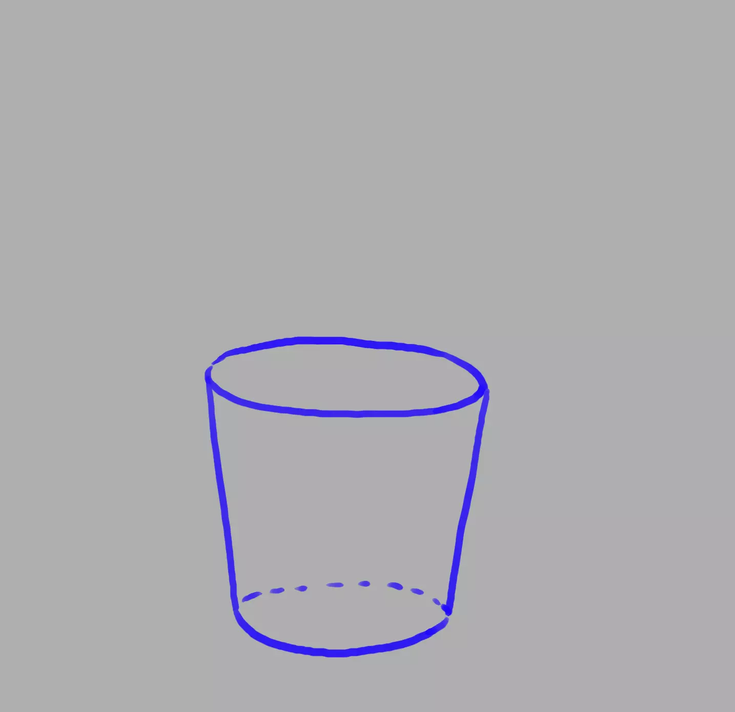 dessin du pot d’un cactus