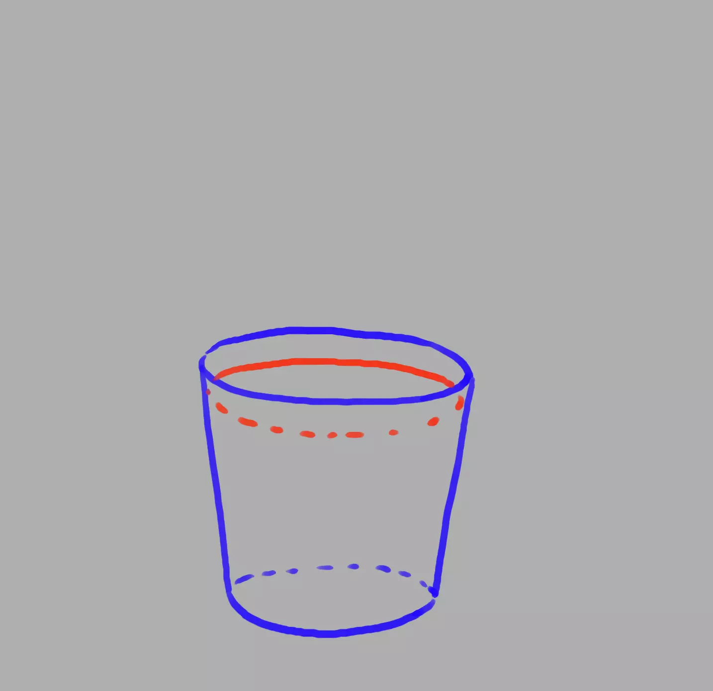 suite du dessin du pot d’un cactus