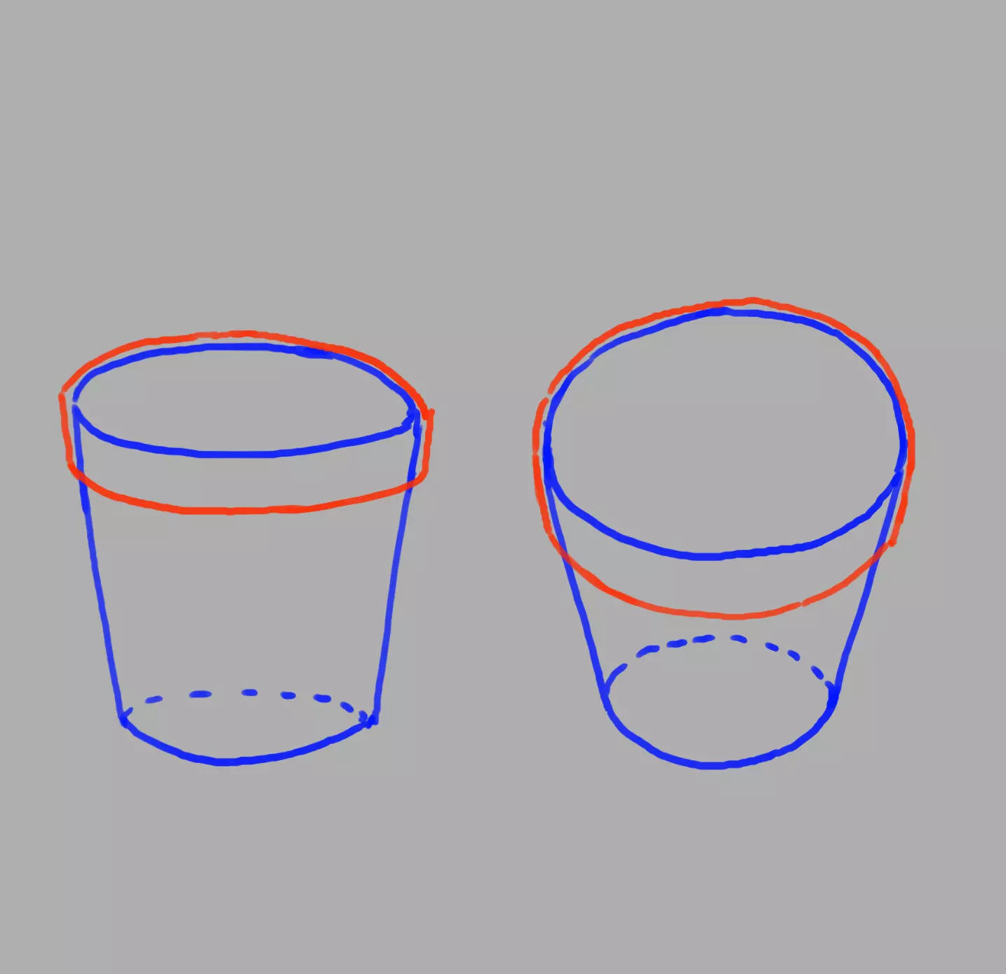 suite du dessin du pot d’echeveria