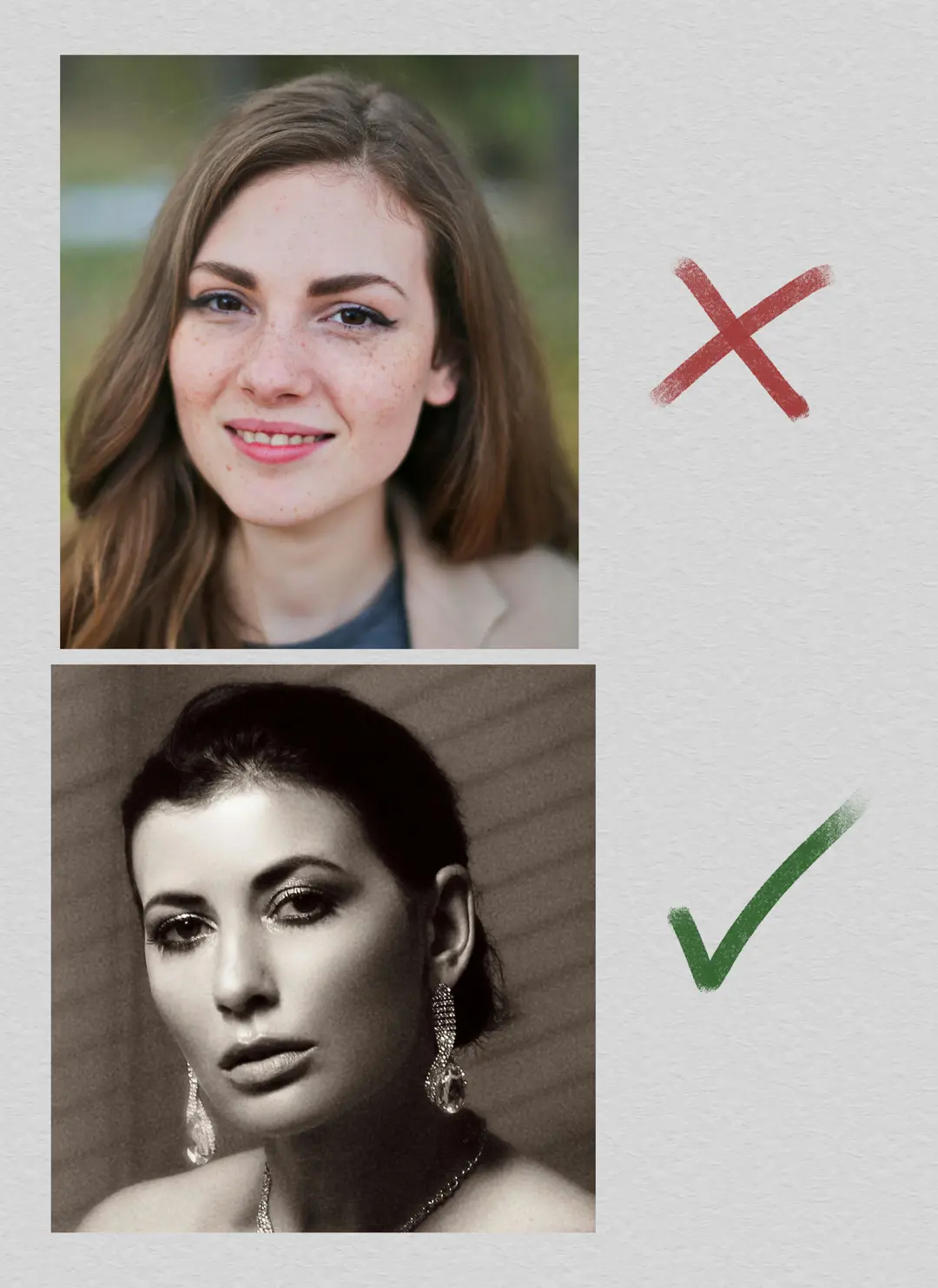 choisir son modèle avant de dessiner une caricature d’après photo