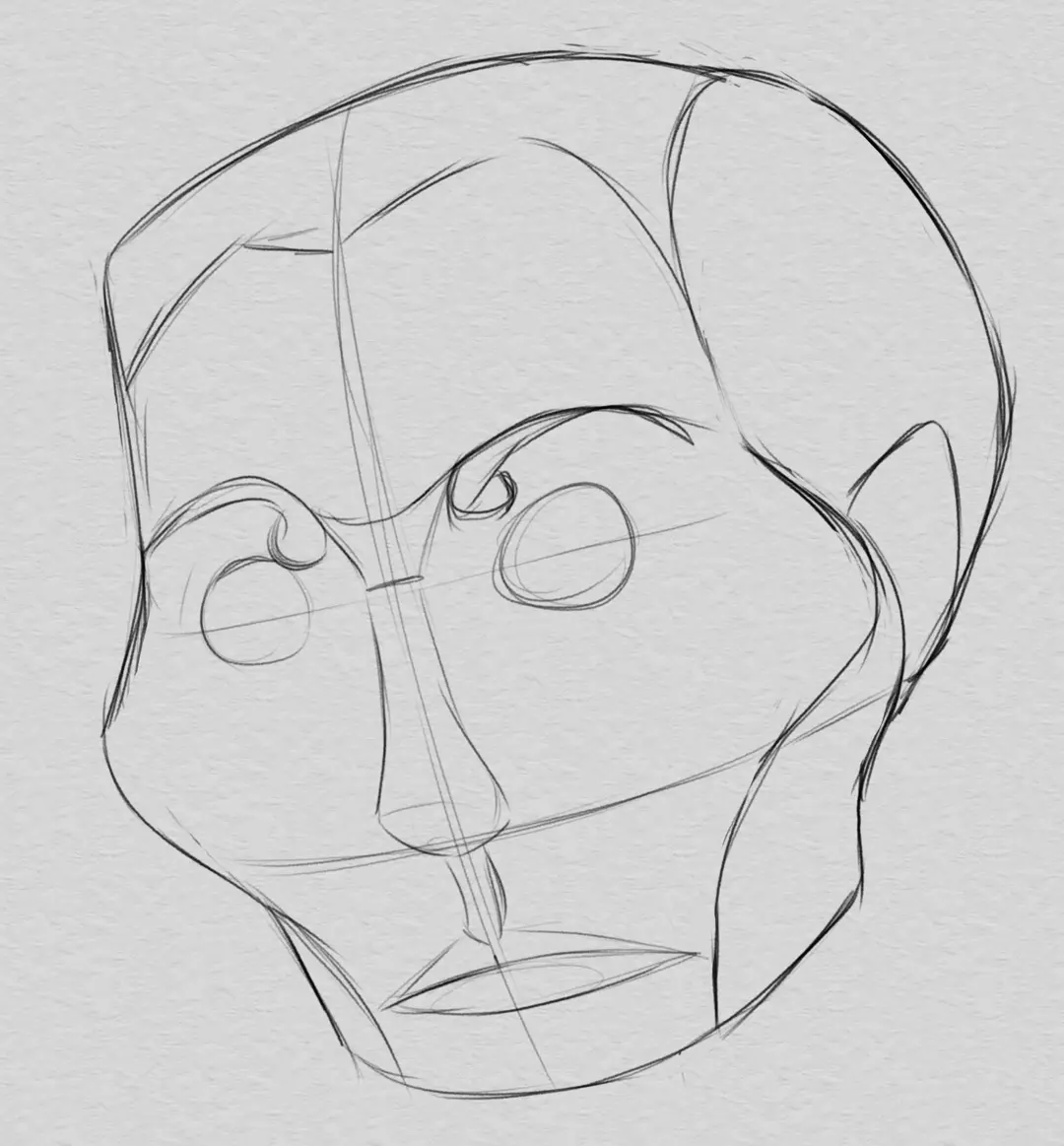 dessiner le visage d’une caricature d’après photo