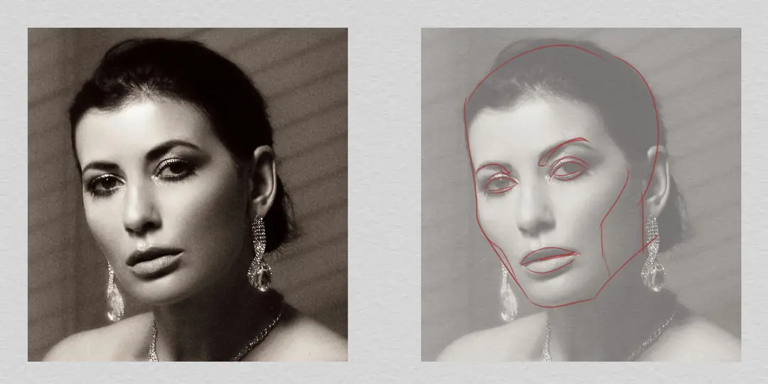 analyser l’expression pour dessiner une caricature d’après photo