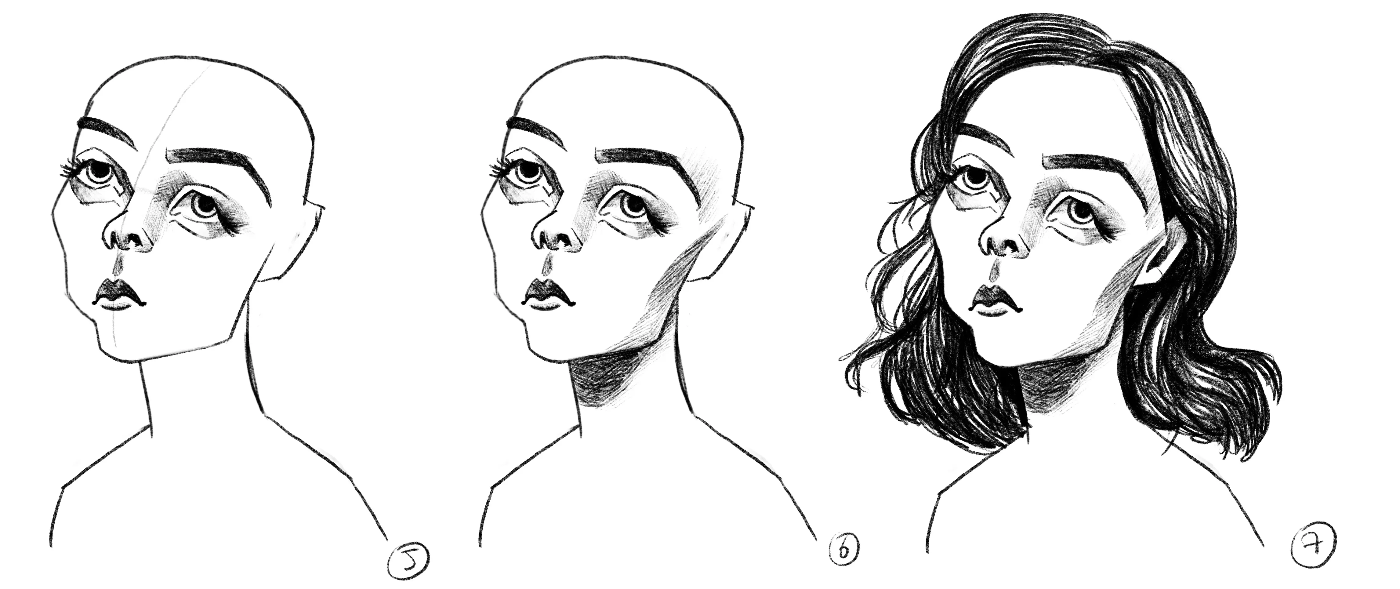 dessiner la caricature d’une jeune fille