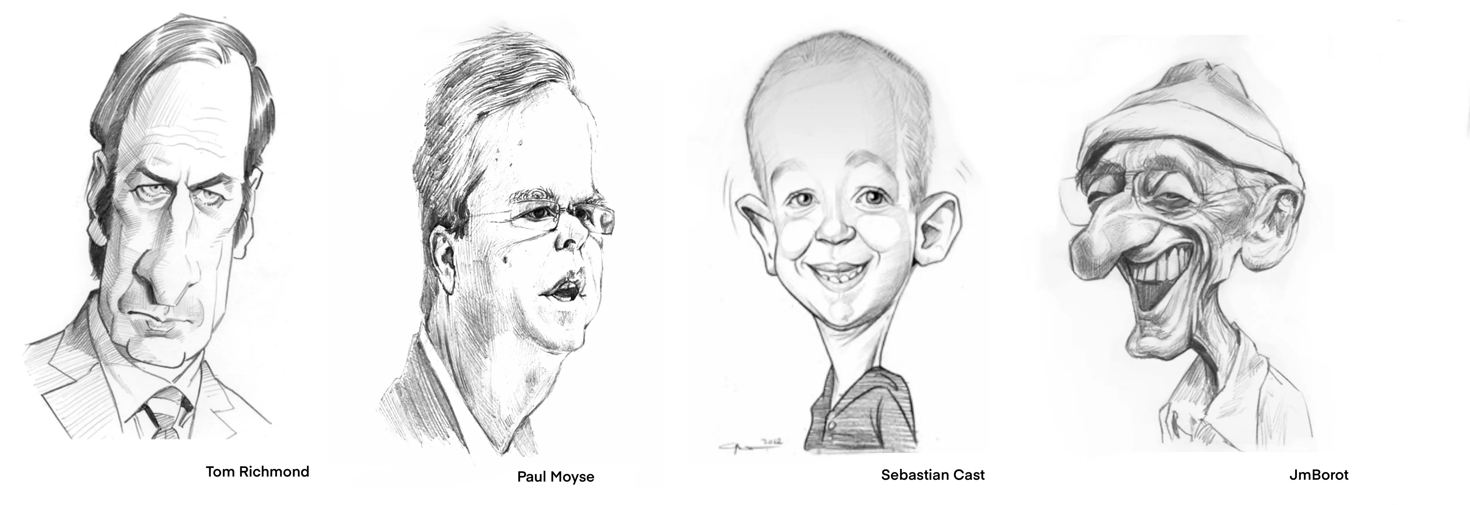 exemples de dessins de caricatures