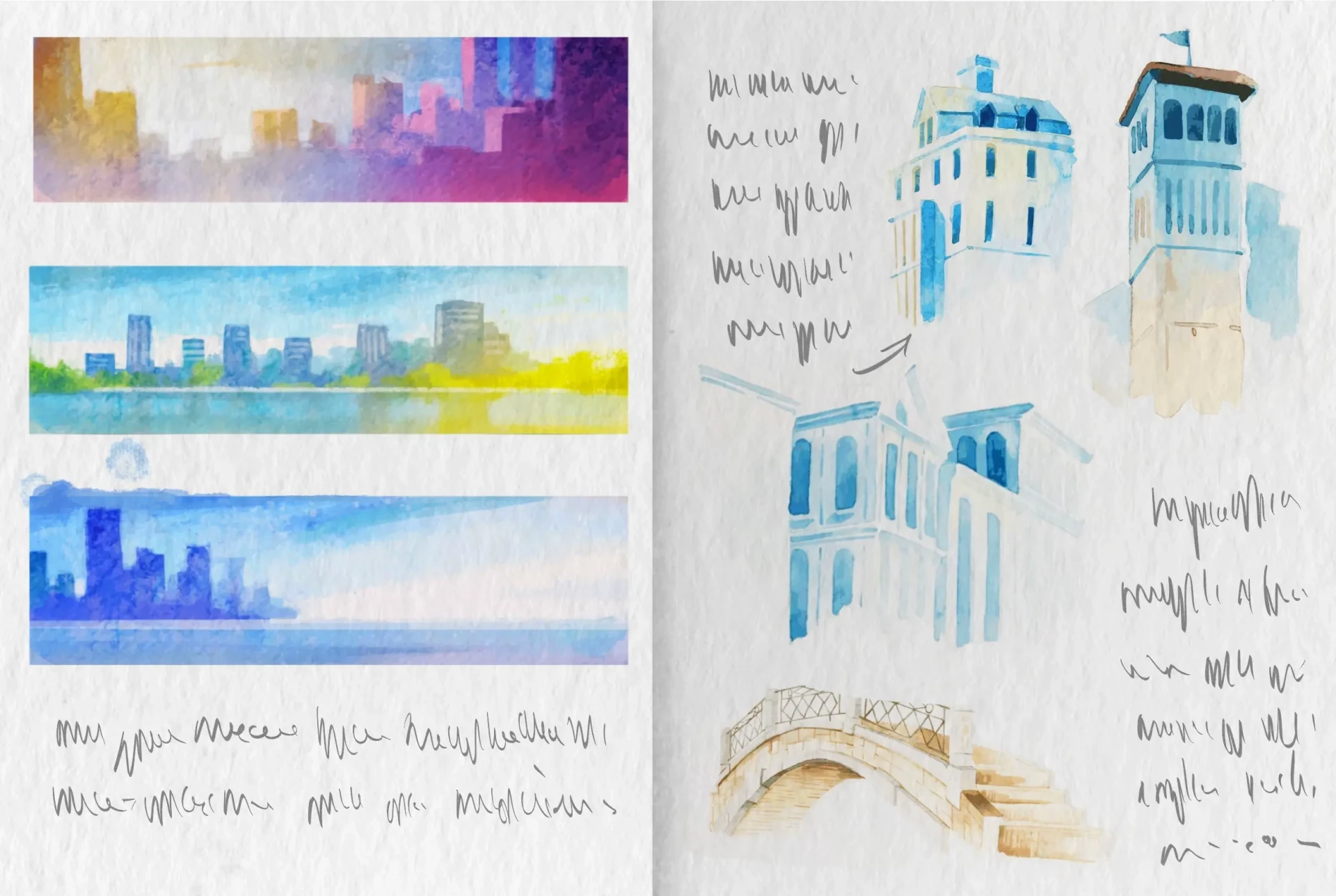 les couleurs à utiliser à l’aquarelle dans un carnet de voyage