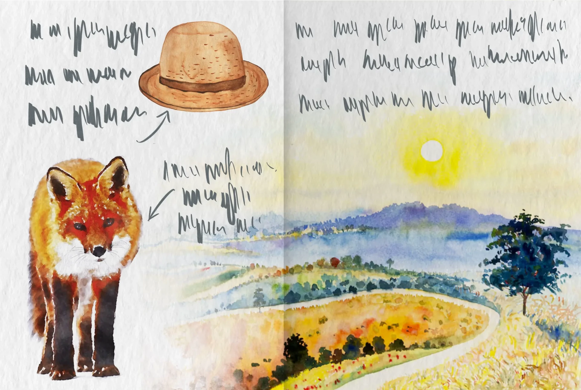 organiser un carnet de voyage à l’aquarelle