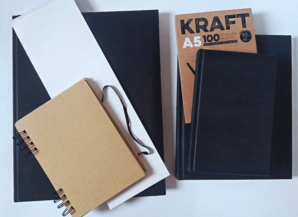 choisir le papier pour son carnet de croquis