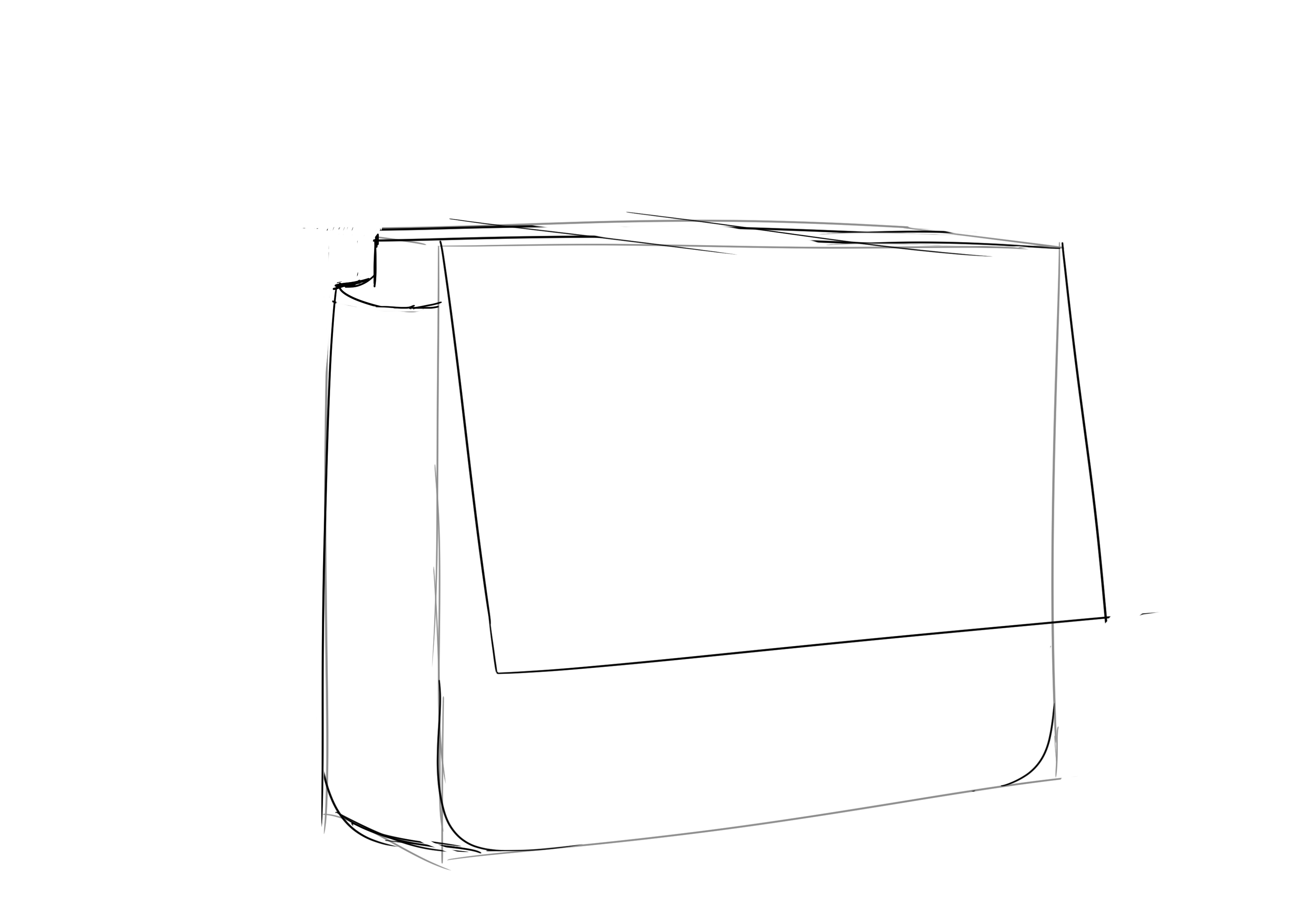 arrondir le dessin de cartable