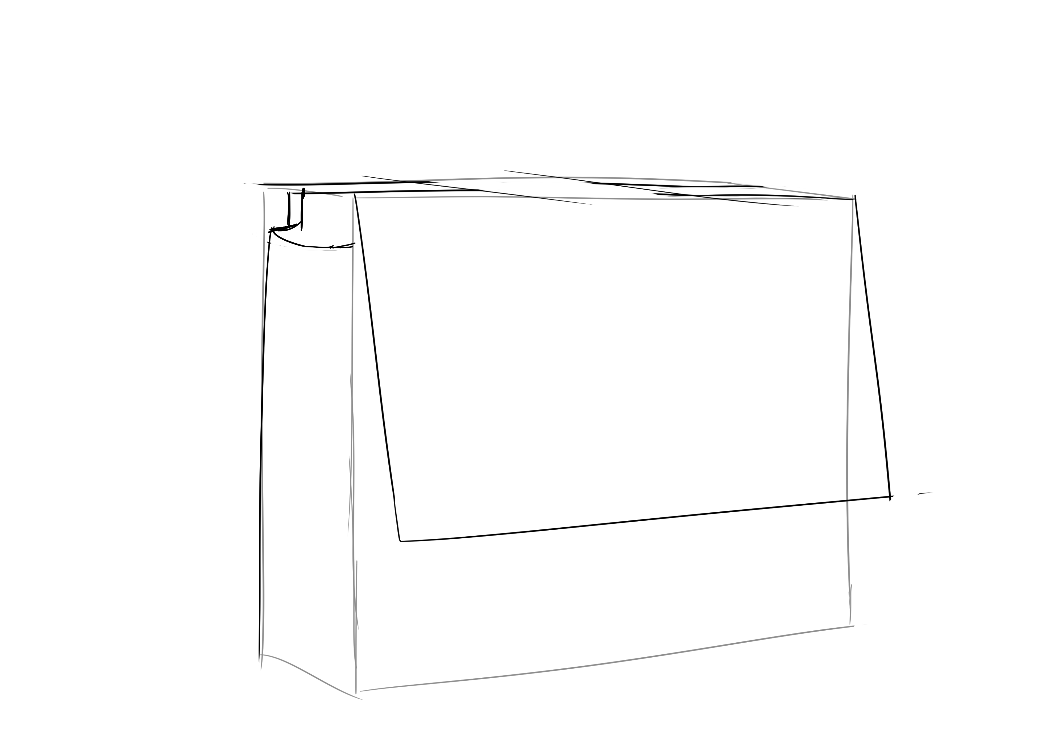 dessiner l’épaisseur du cartable