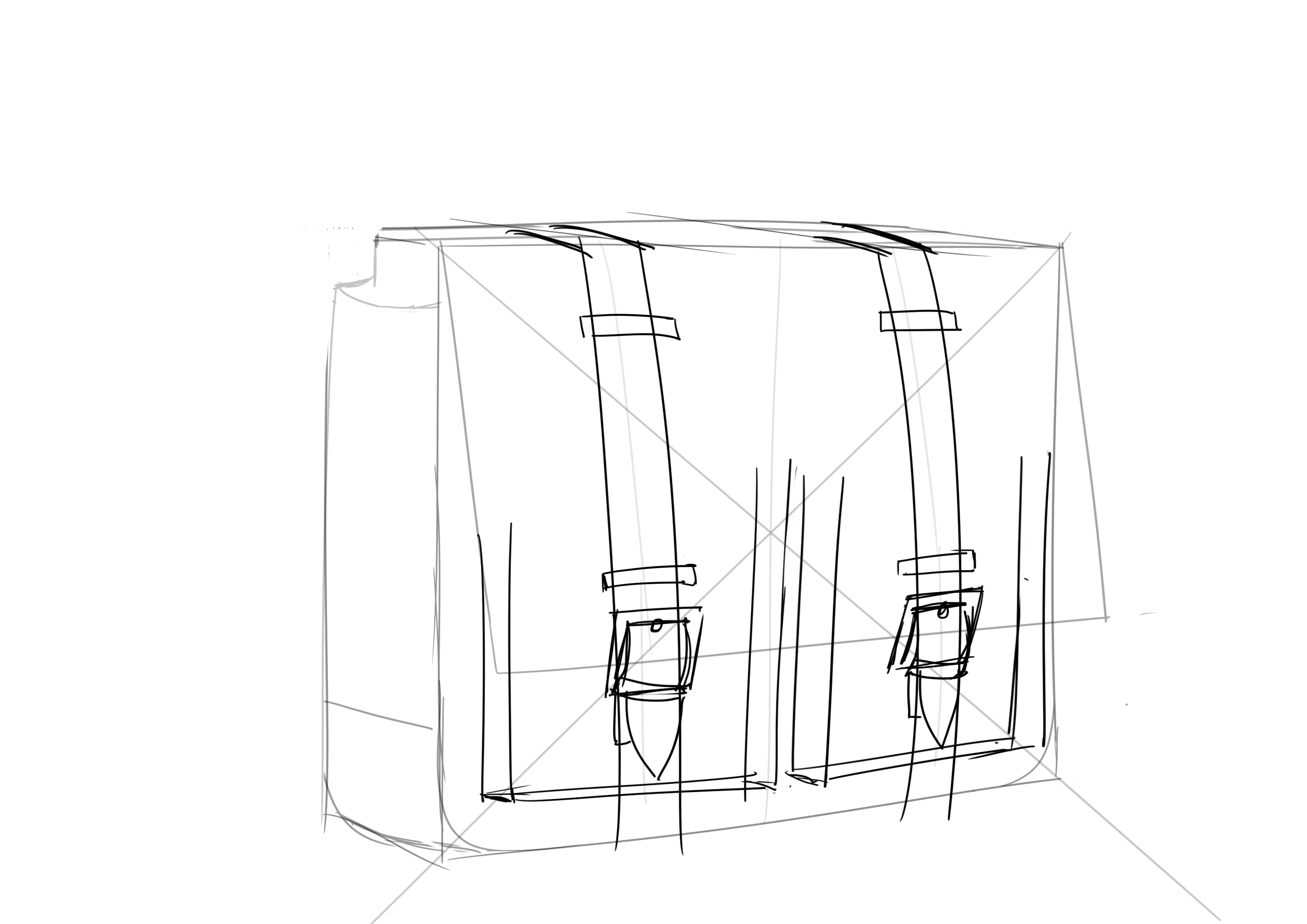 dessiner la poignée du cartable