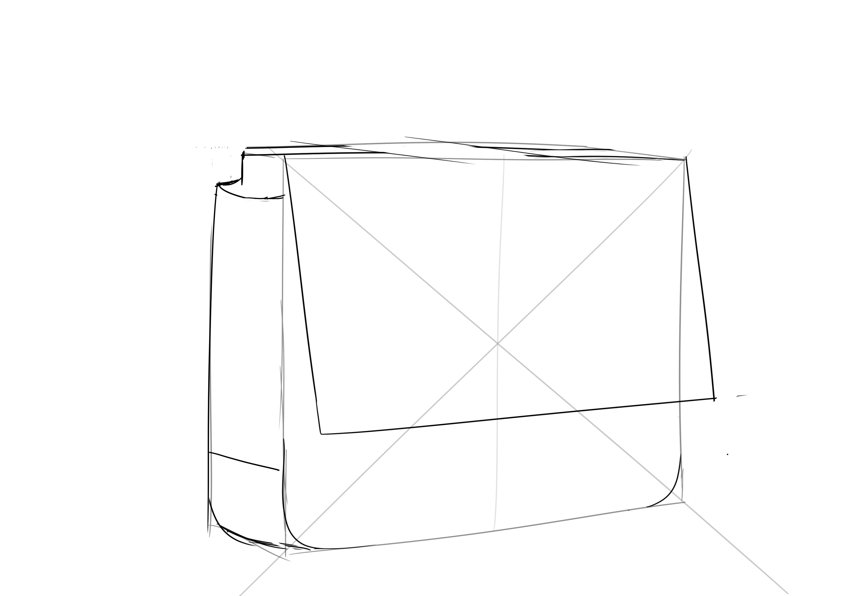 placer les poches sur le dessin de cartable