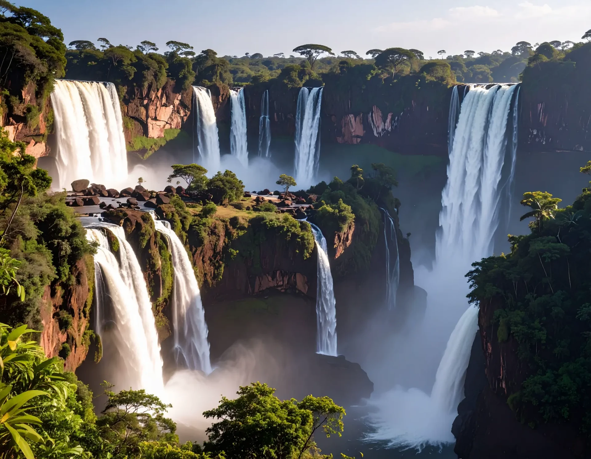 image de plusieurs cascades