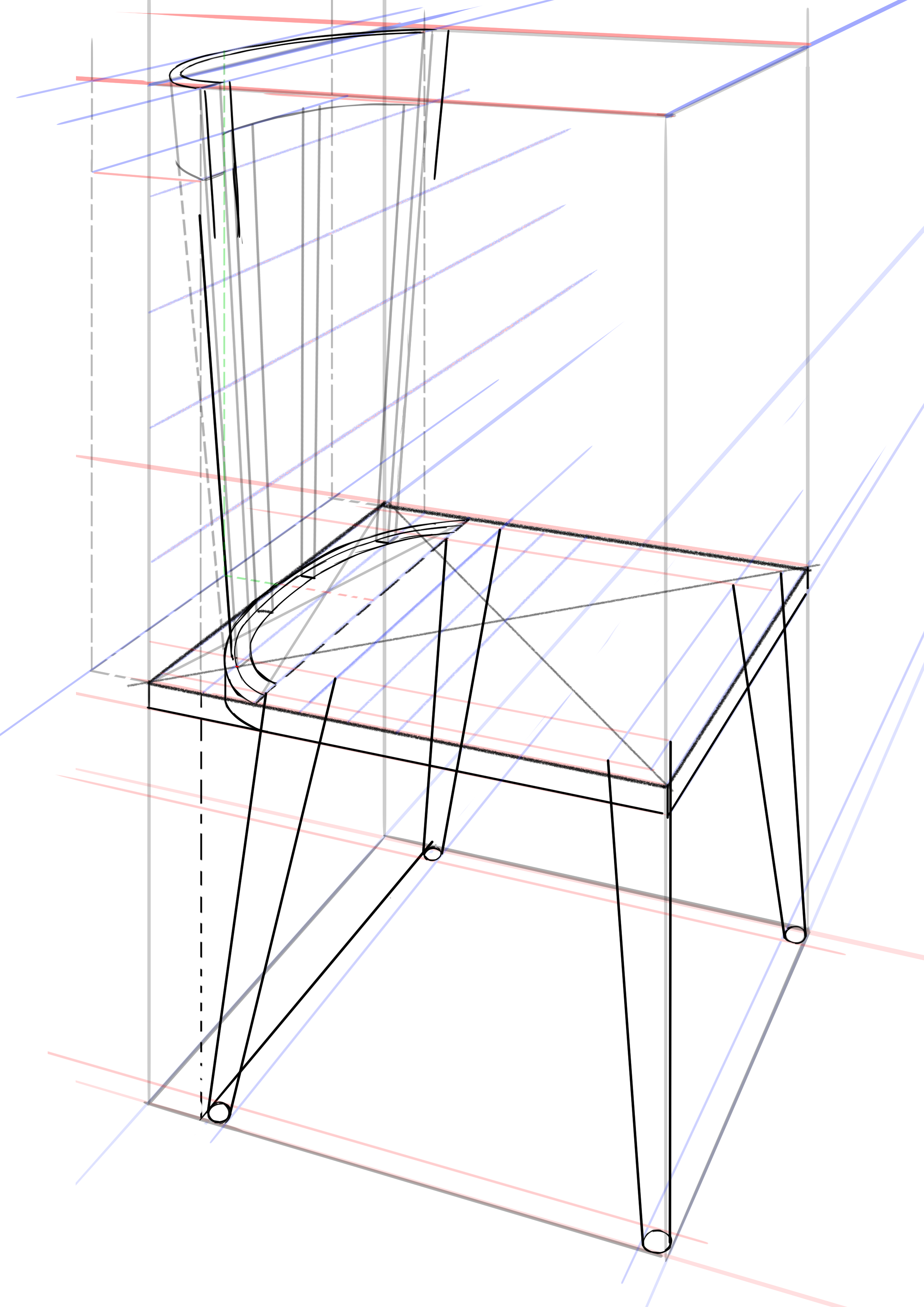 dessiner le dossier de la chaise 10