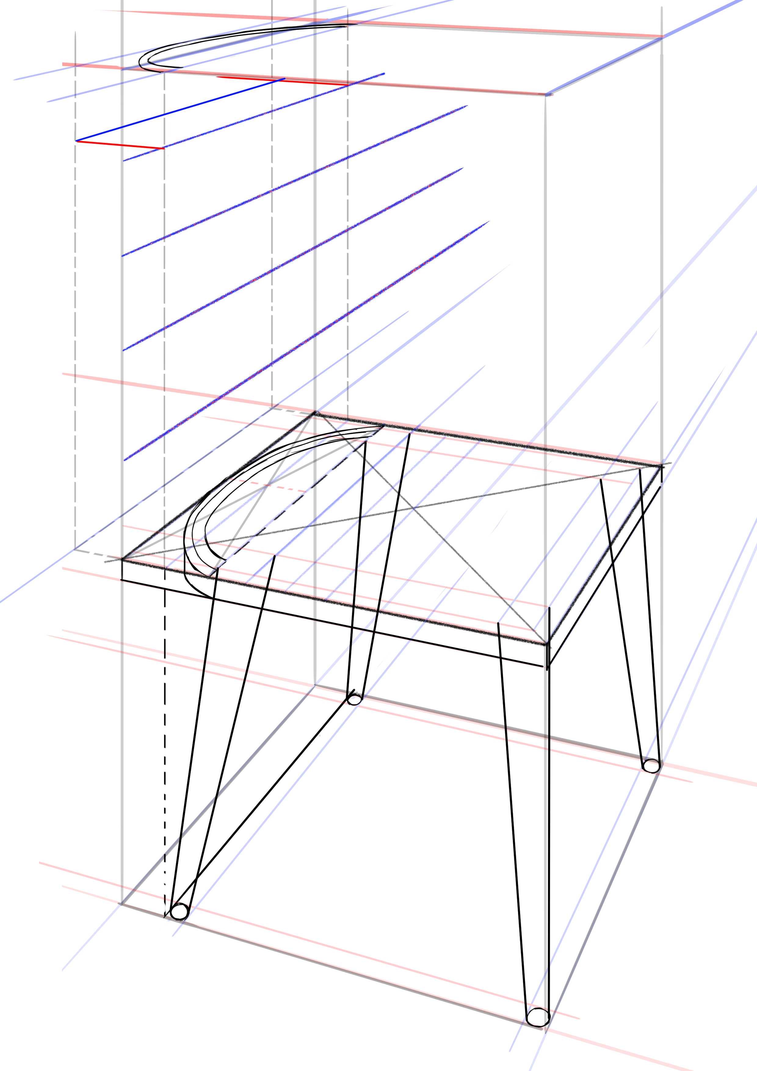 dessiner le dossier de la chaise 4