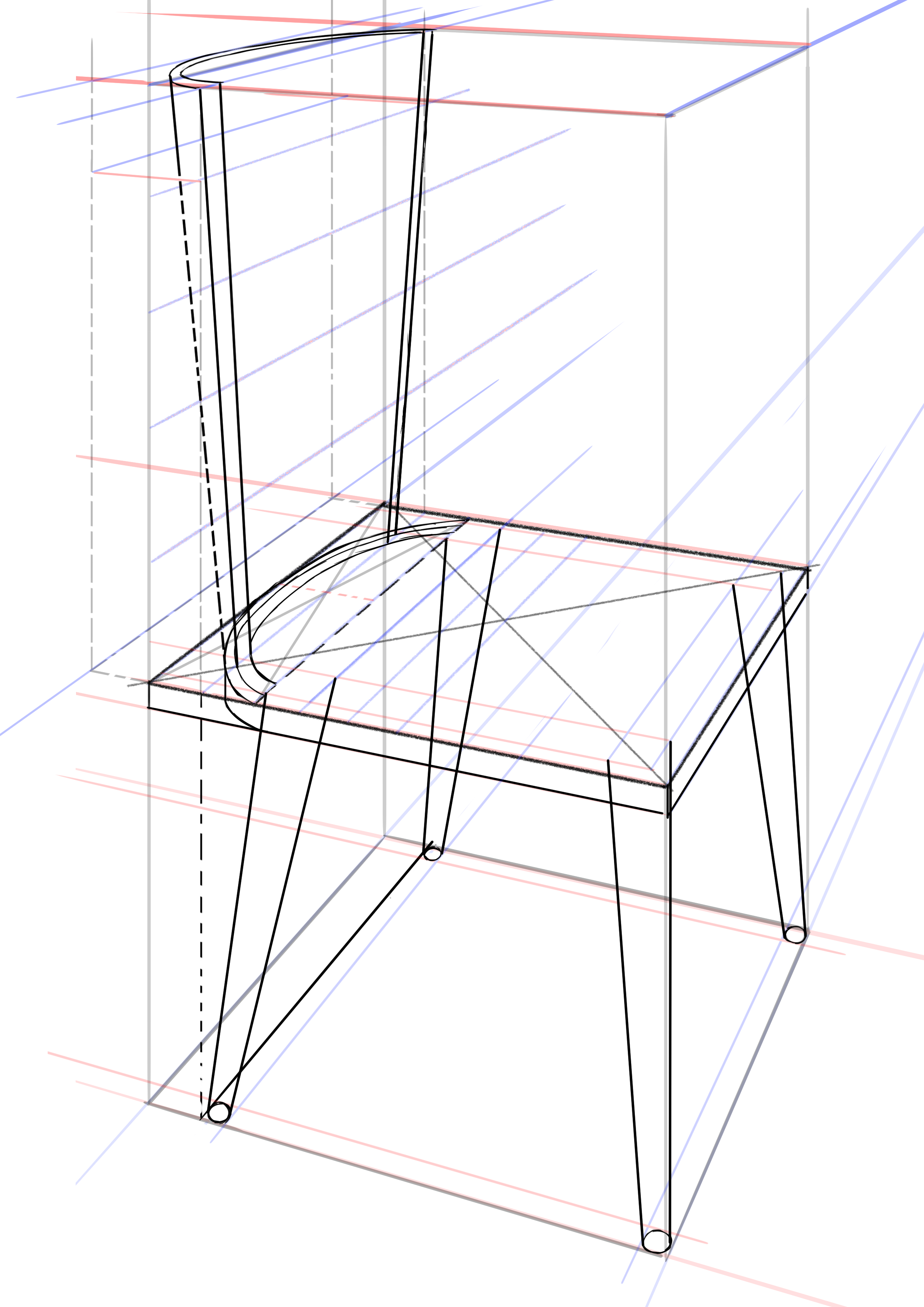dessiner le dossier de la chaise 5