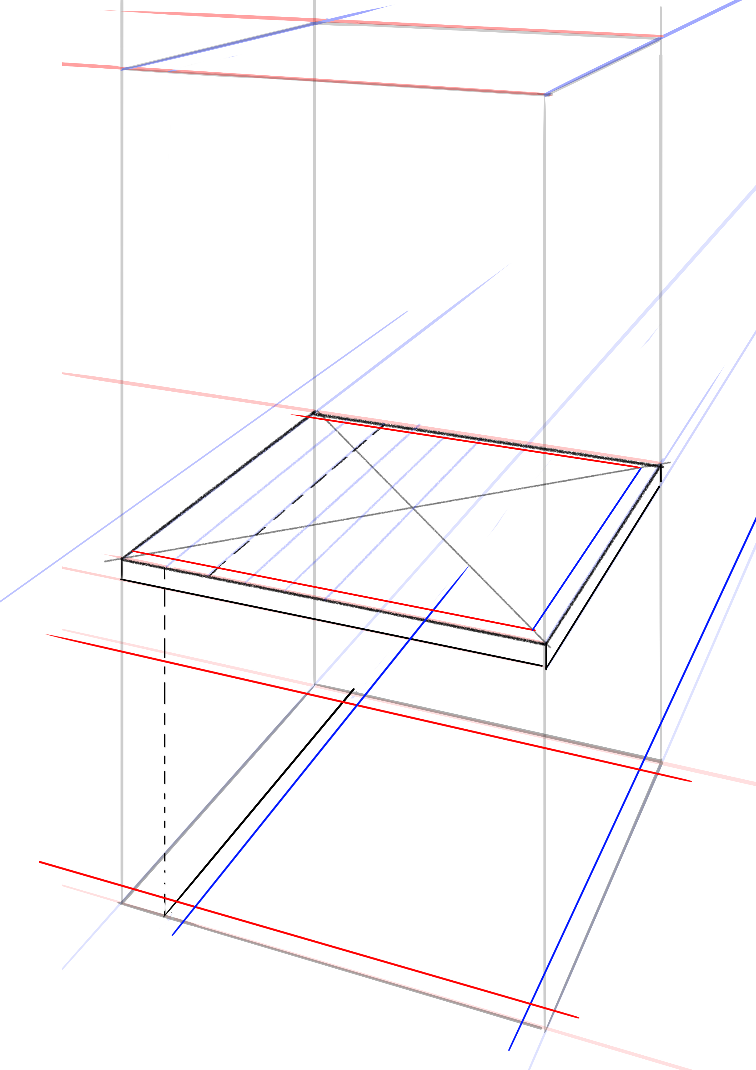 placer les pieds de la chaise en vue du dessin 2