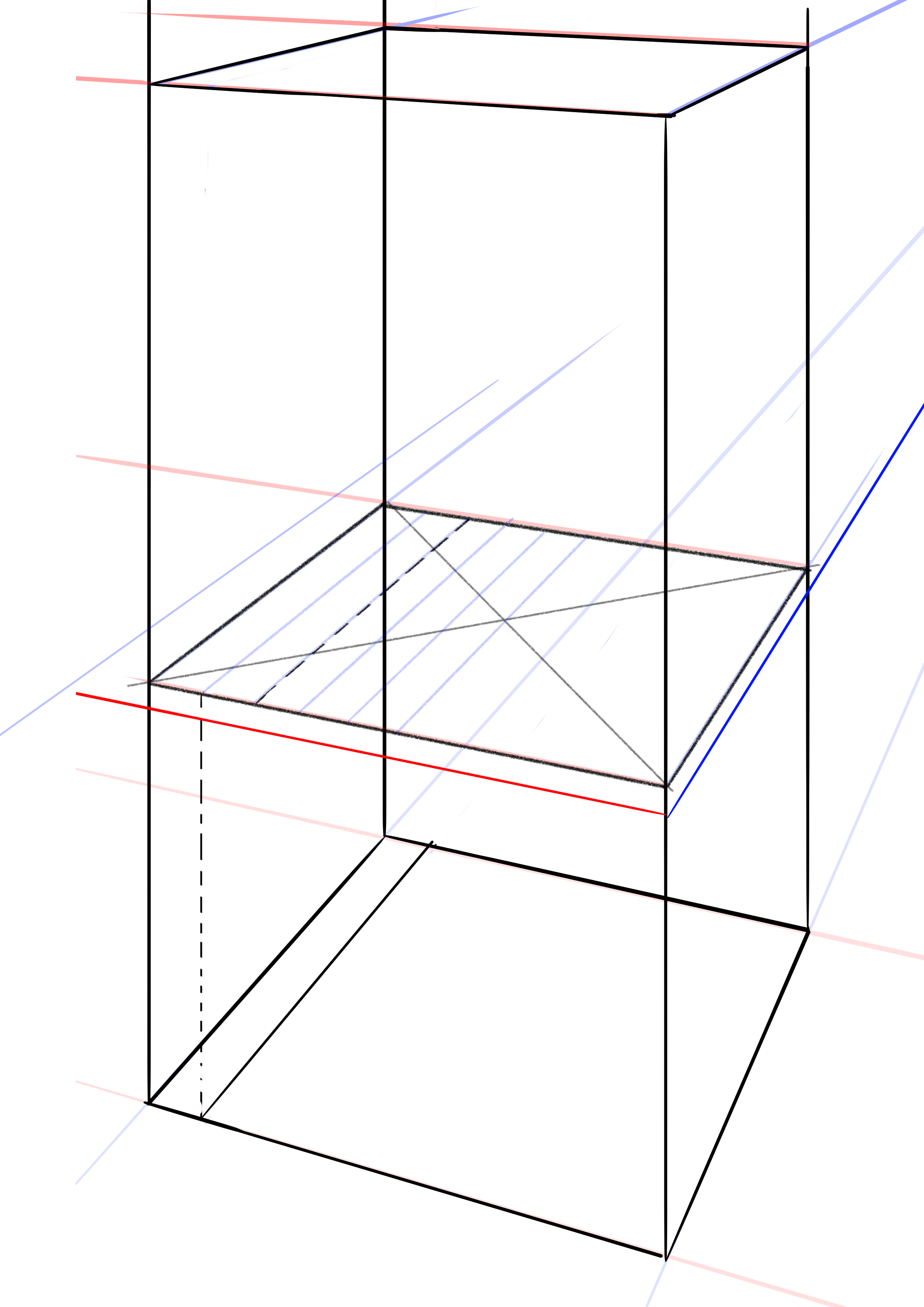 tracer l’épaisseur de l’assise de la chaise 1