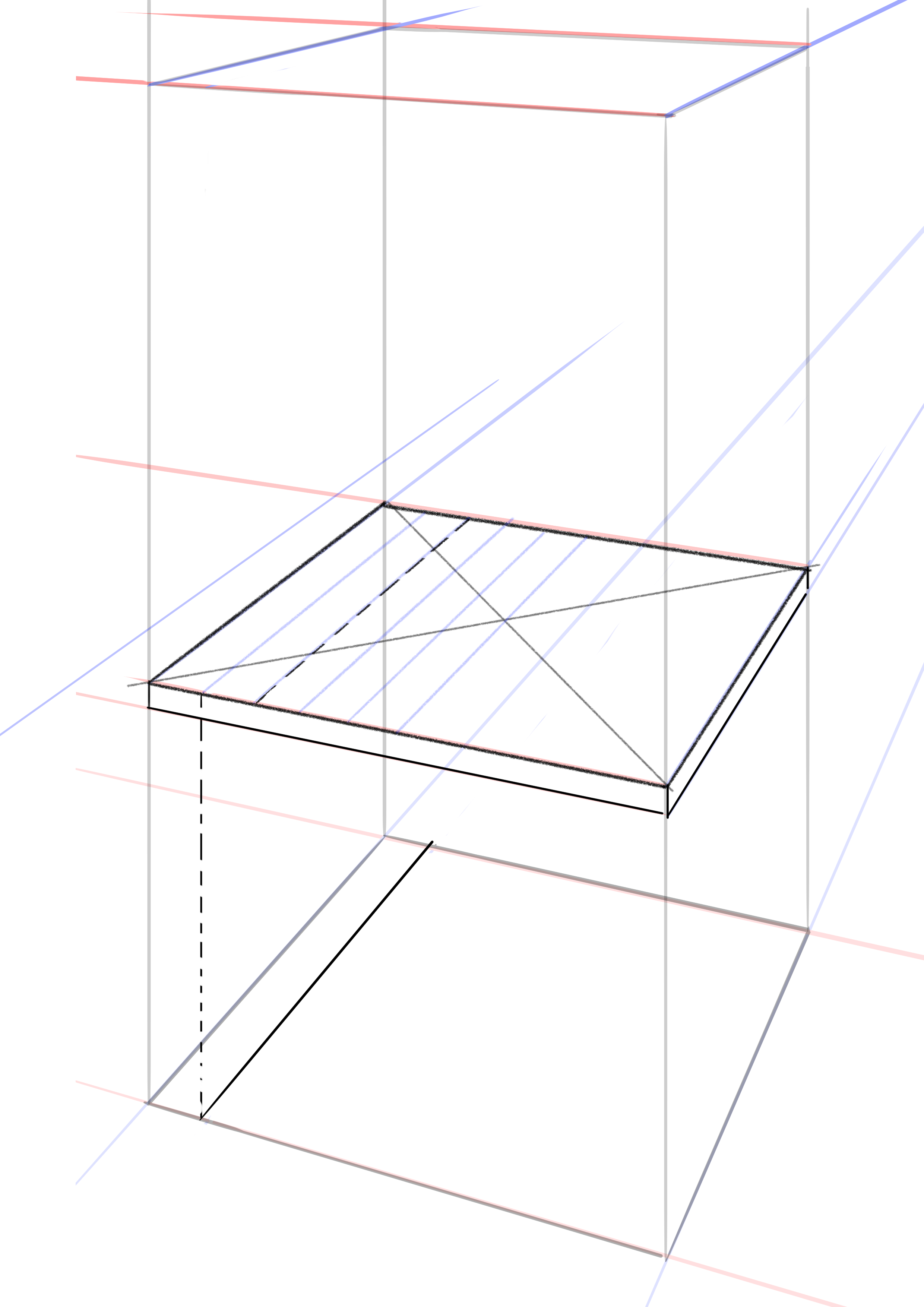 tracer l’épaisseur de l’assise de la chaise 2