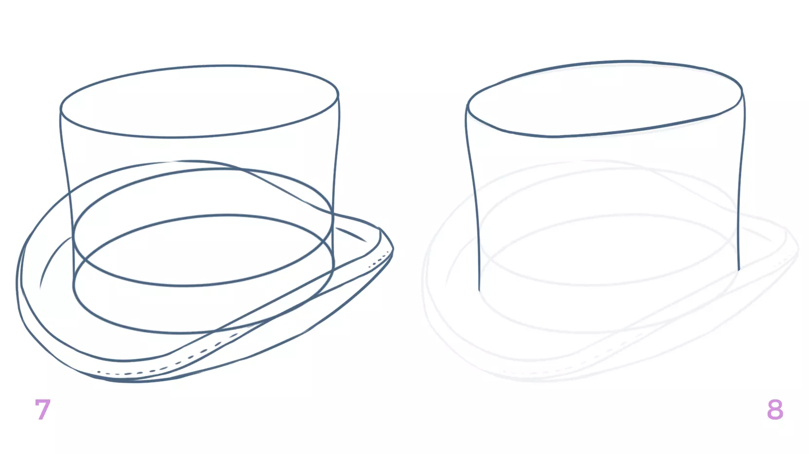 dessin des coutures du chapeau