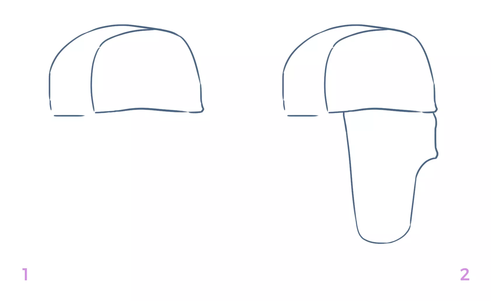 dessin du haut d’une chapka