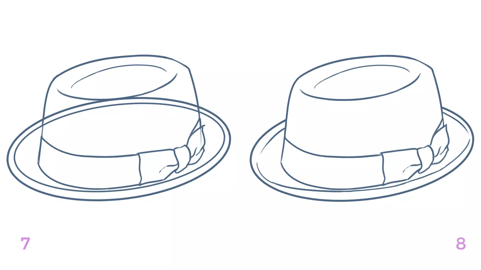 dessin du noeud du pork pie