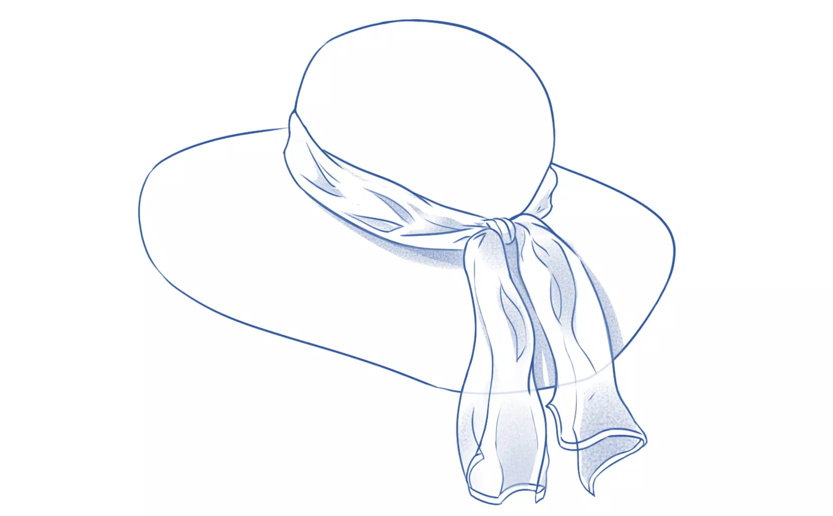 dessin des ombres d’une capeline