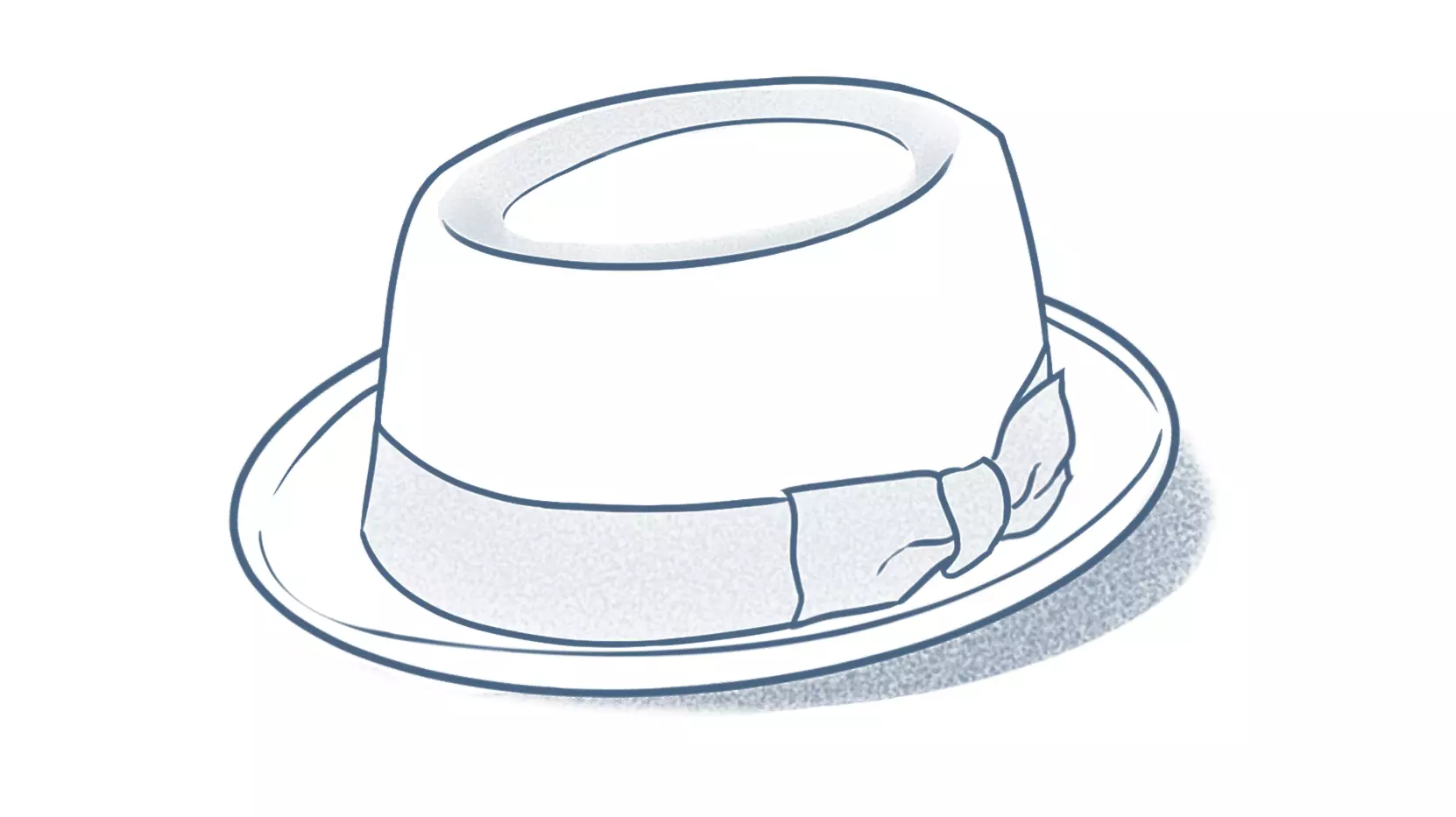 dessin d’un pork pie