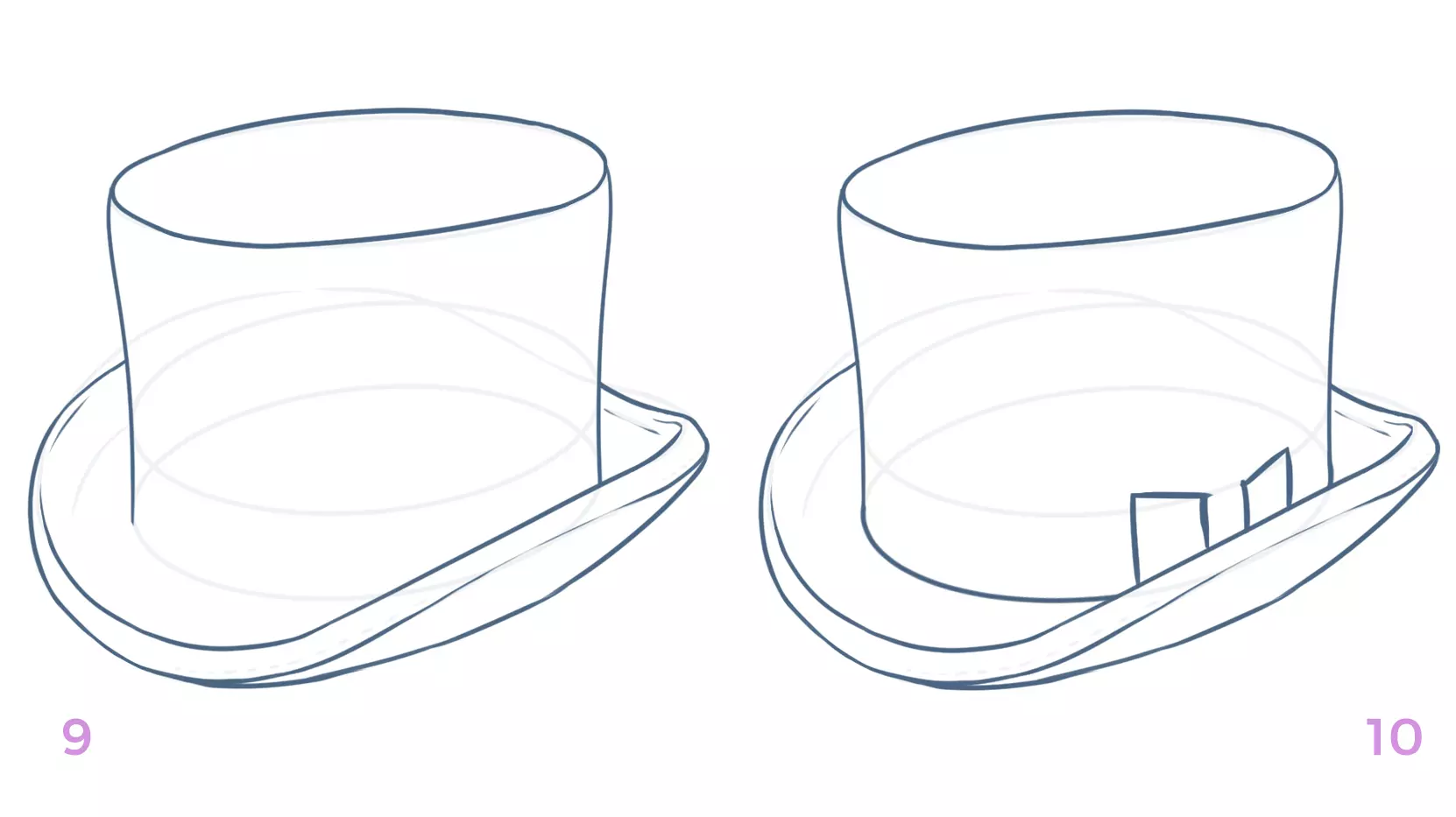 dessin du ruban du chapeau