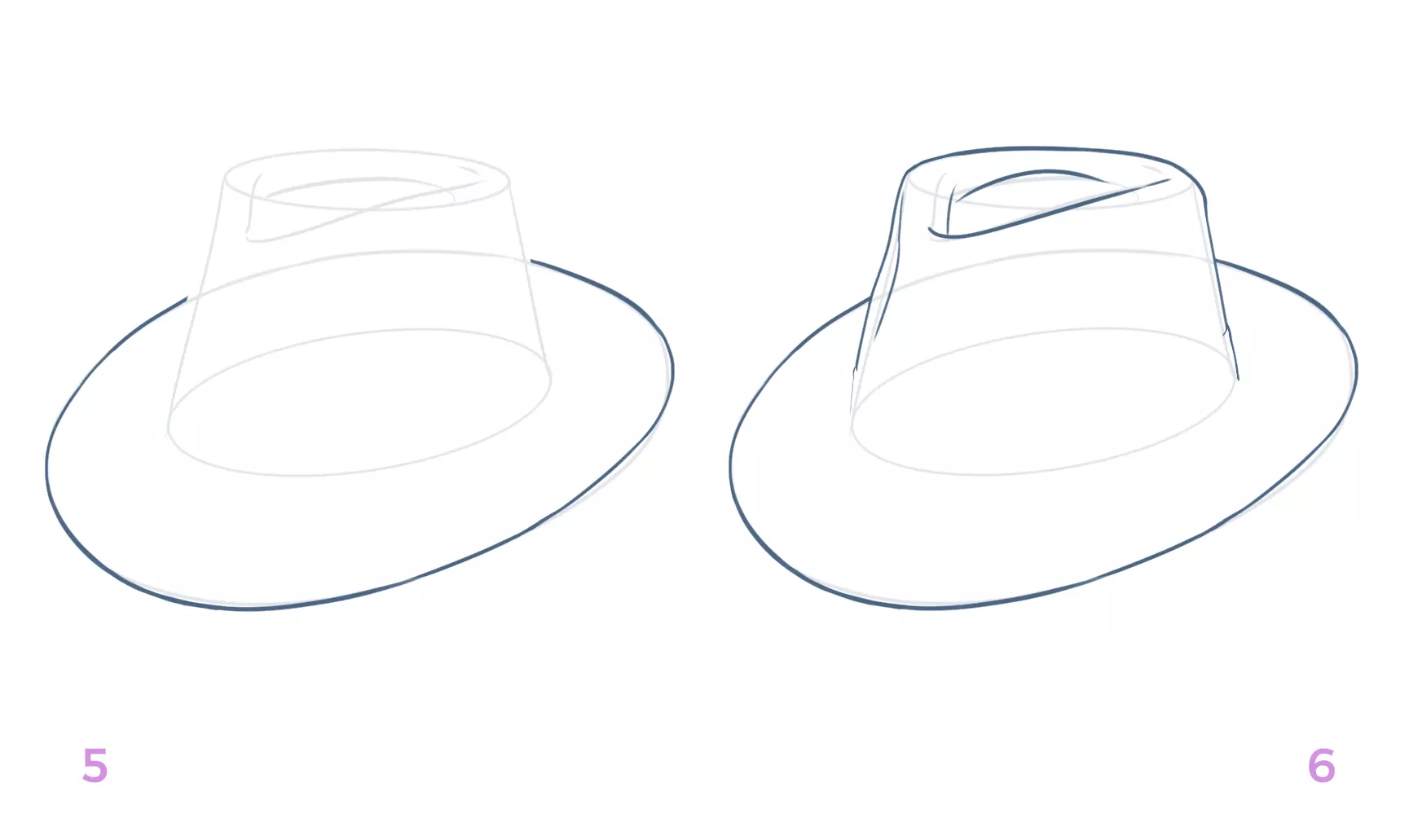 dessin du sommet du fedora