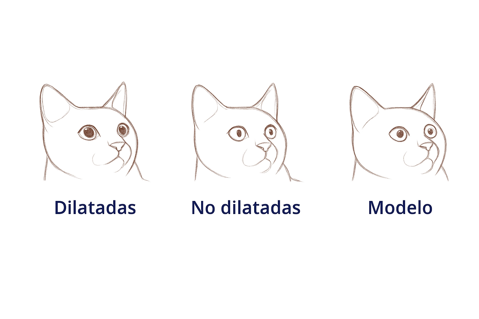 Dibujar los ojos de un gato, paso 1