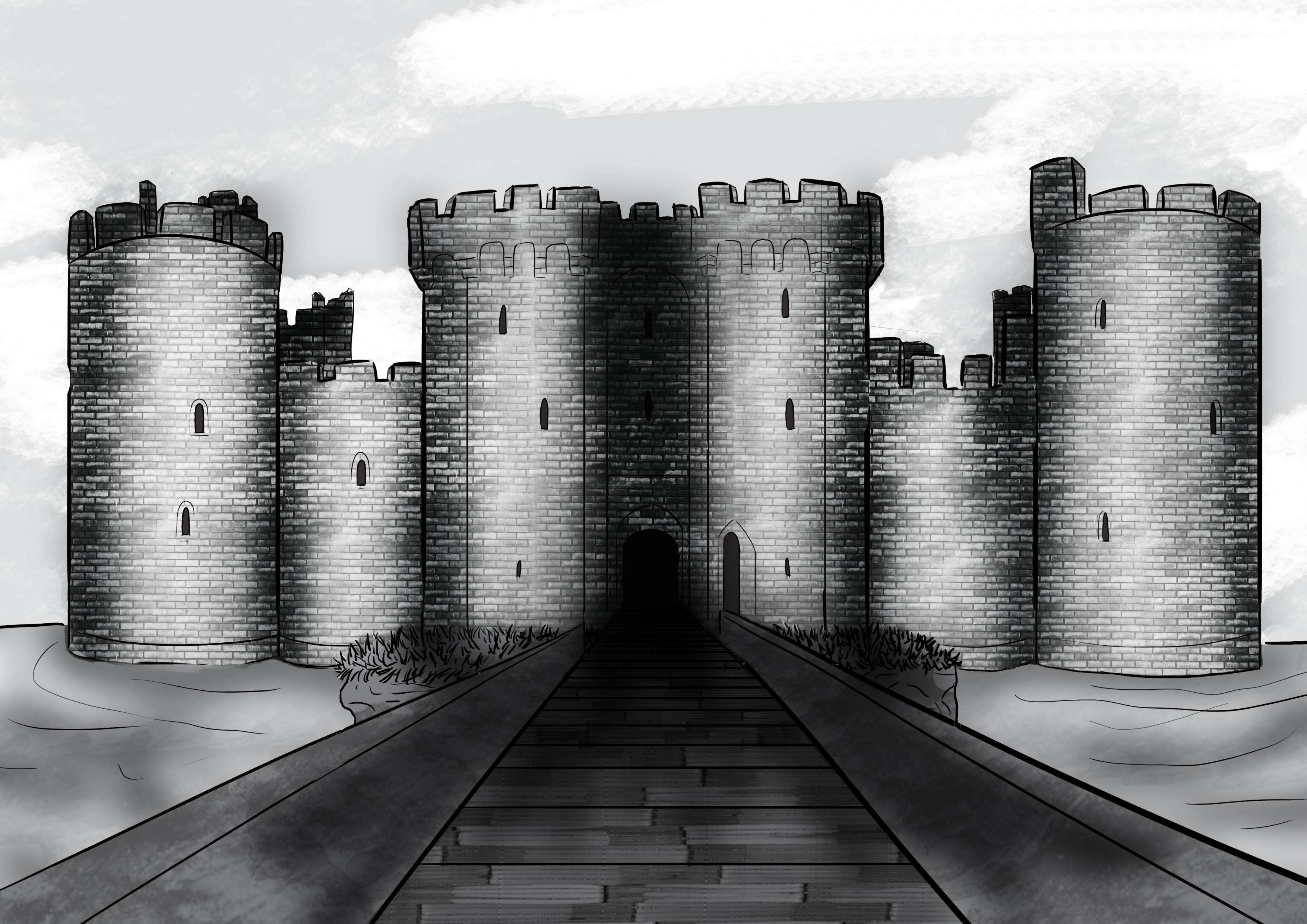 dessiner un château fort