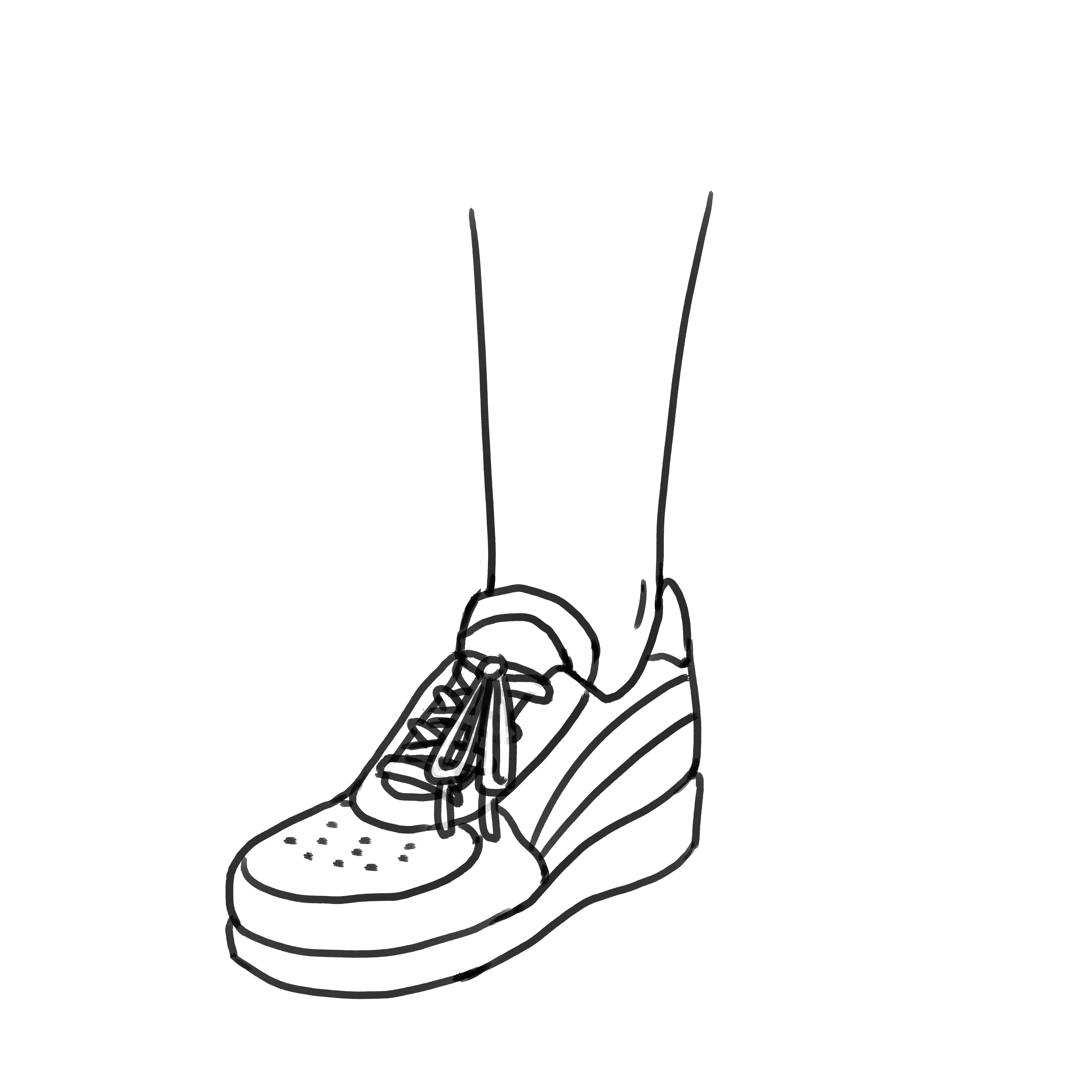 dessin d’une basket