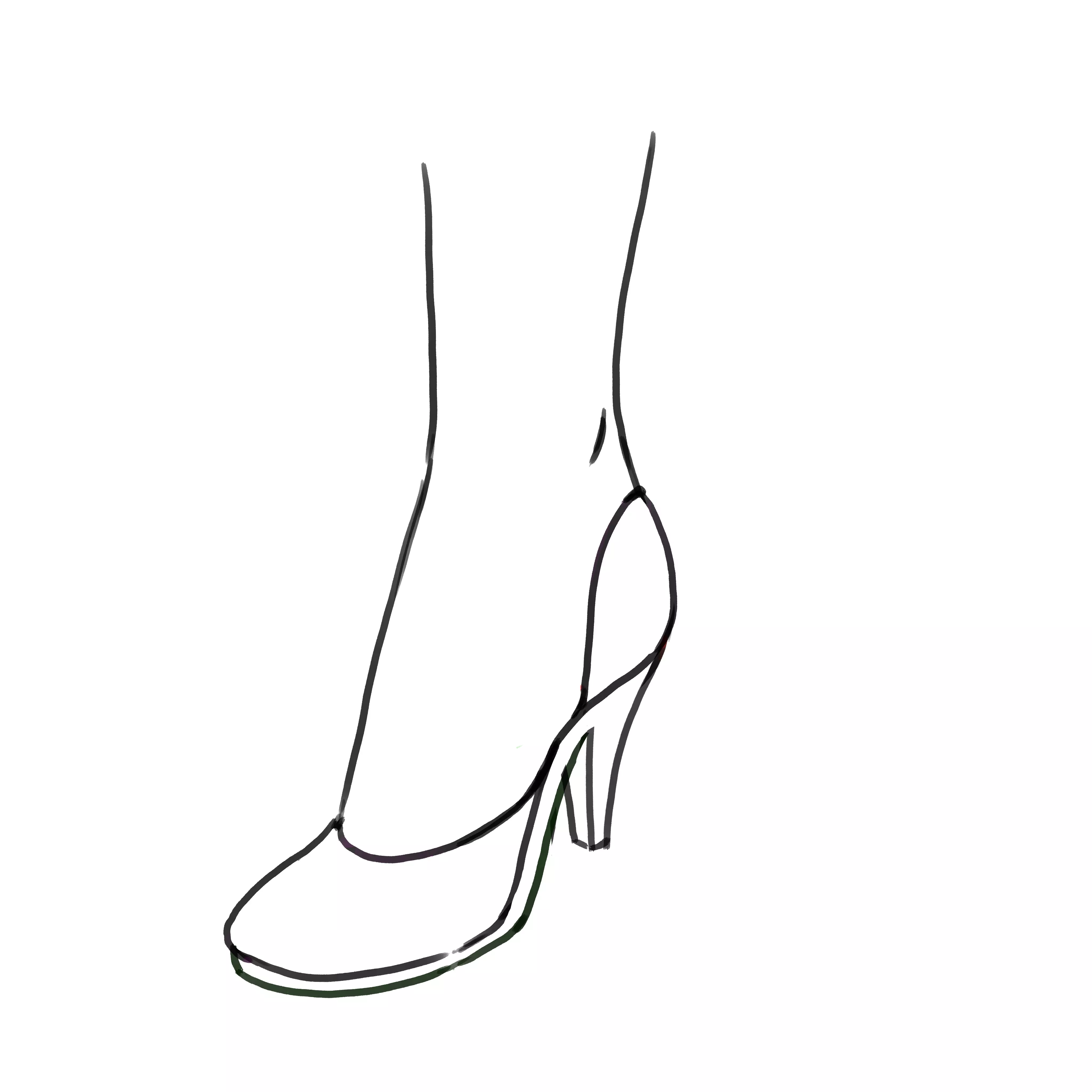 dessin des escarpins