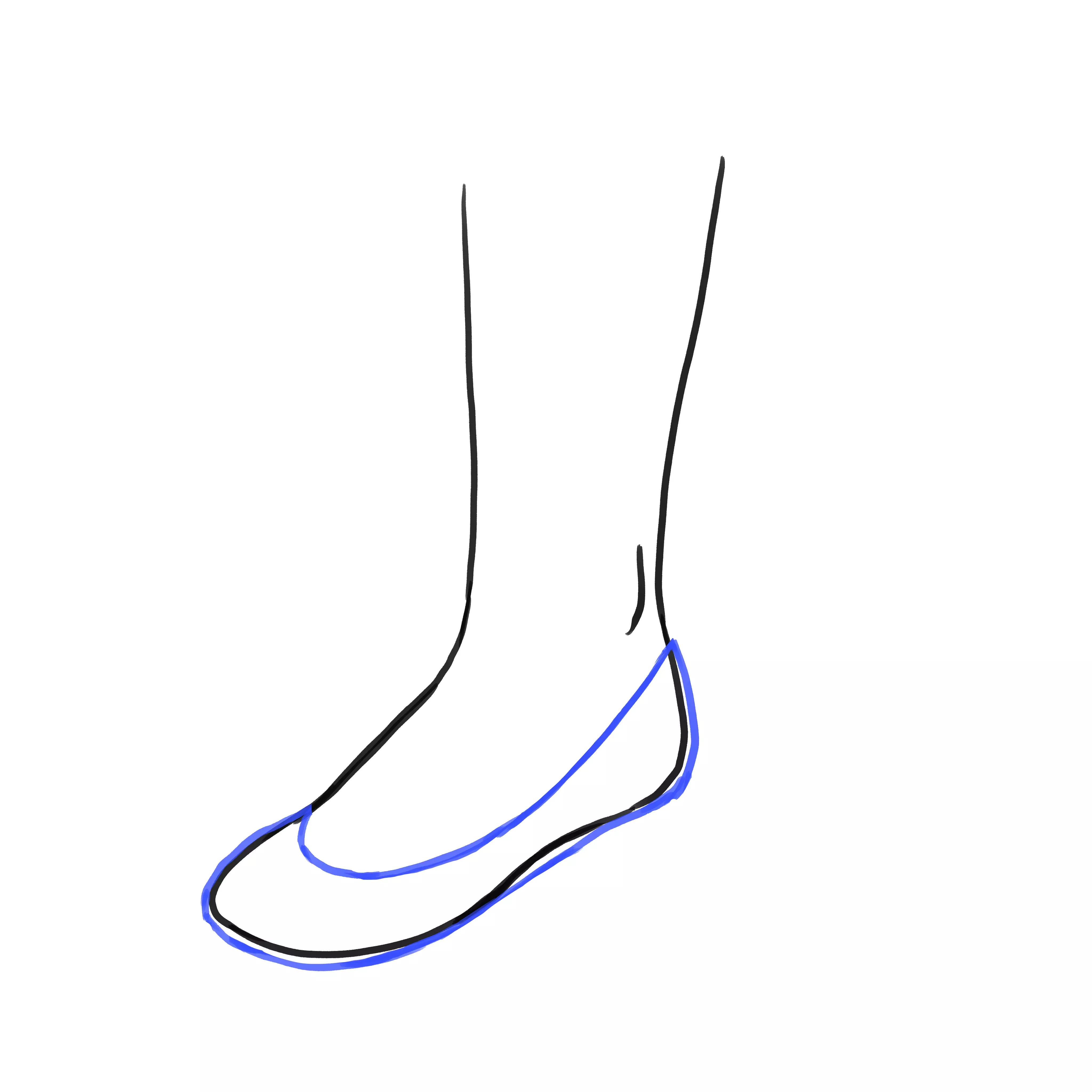 dessin de la forme d’une ballerine