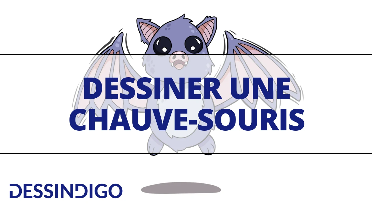 Dessiner une chauve-souris Kawaii