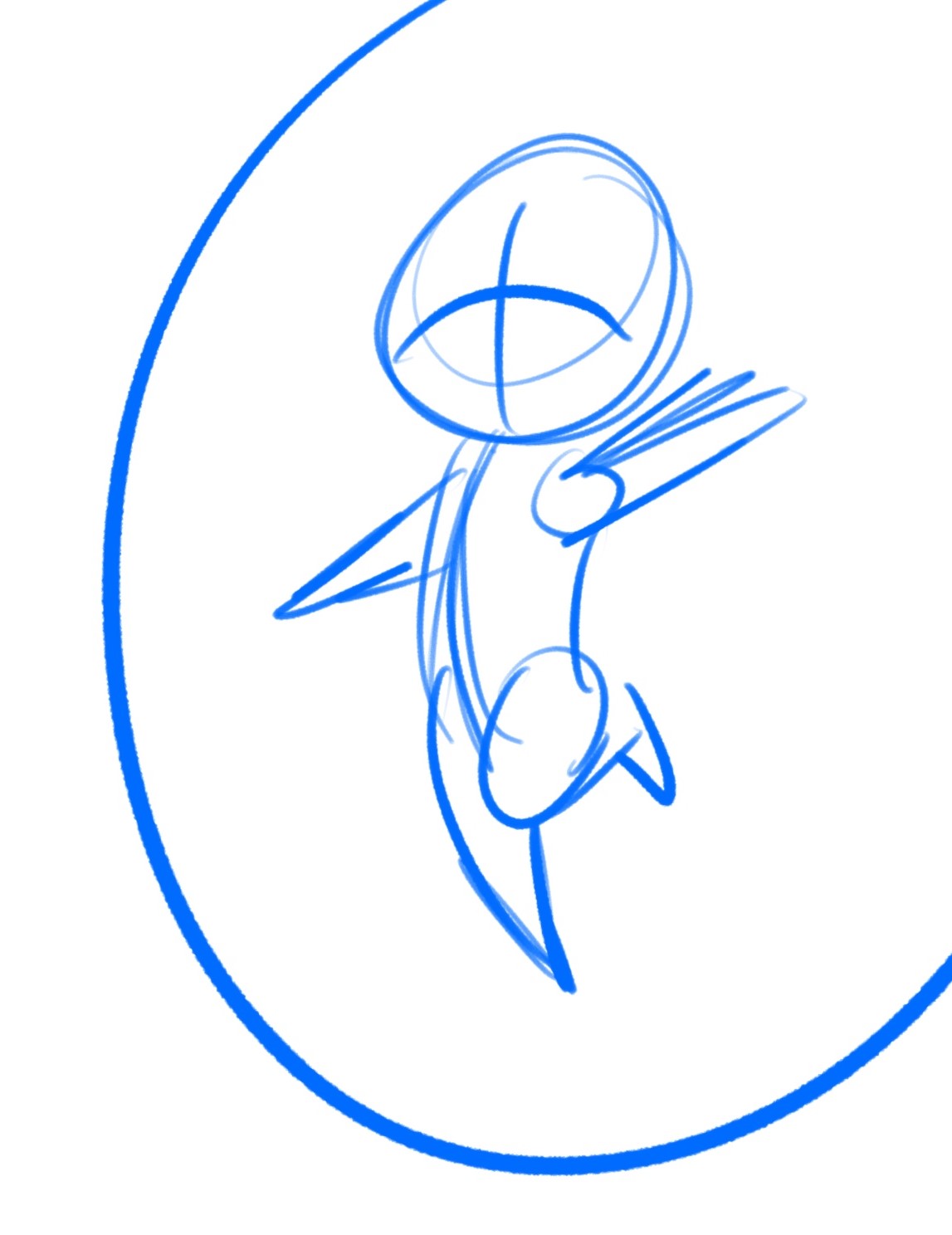 croquis d’un dessin chibi