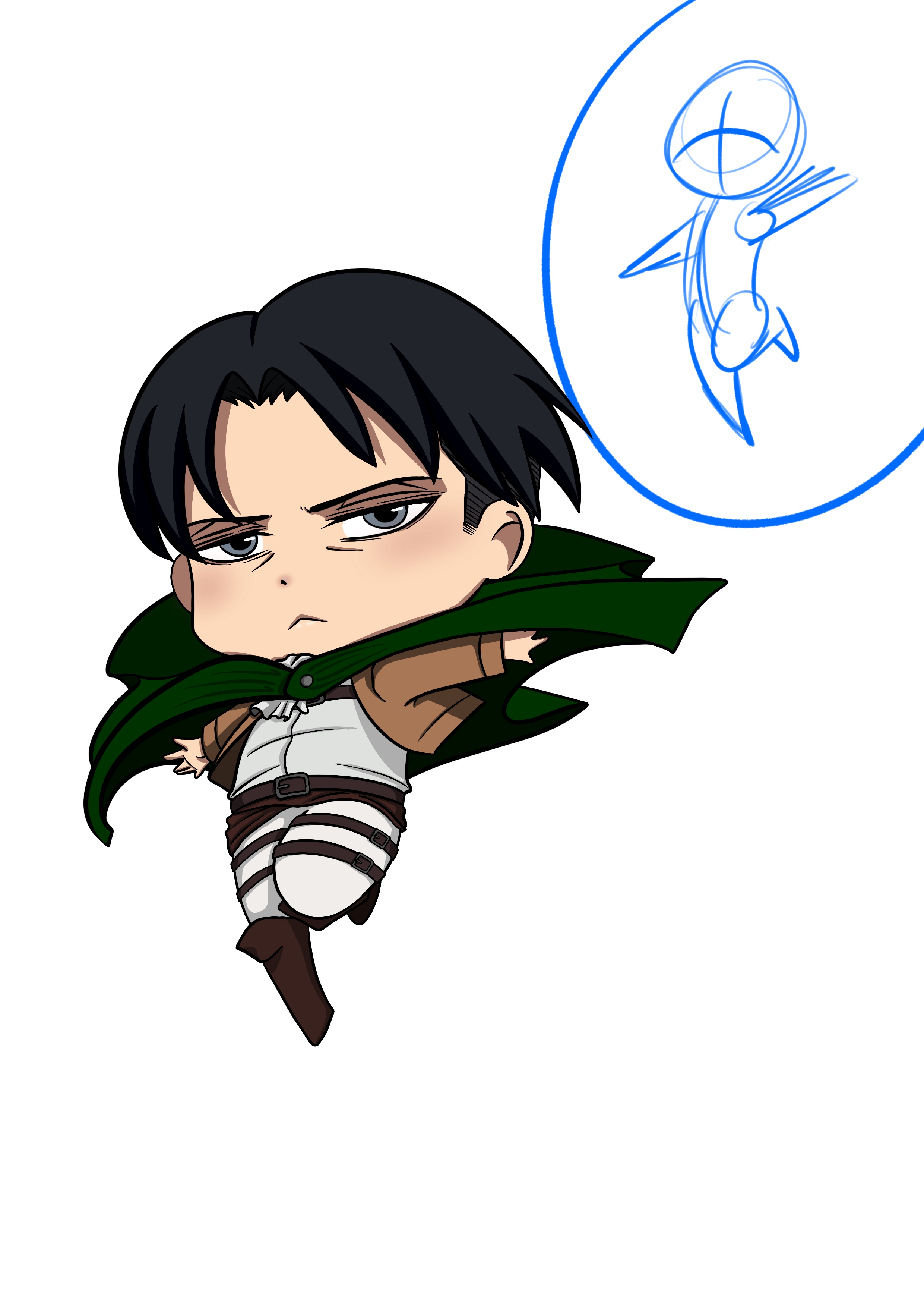 dessiner un personnage chibi en couleur